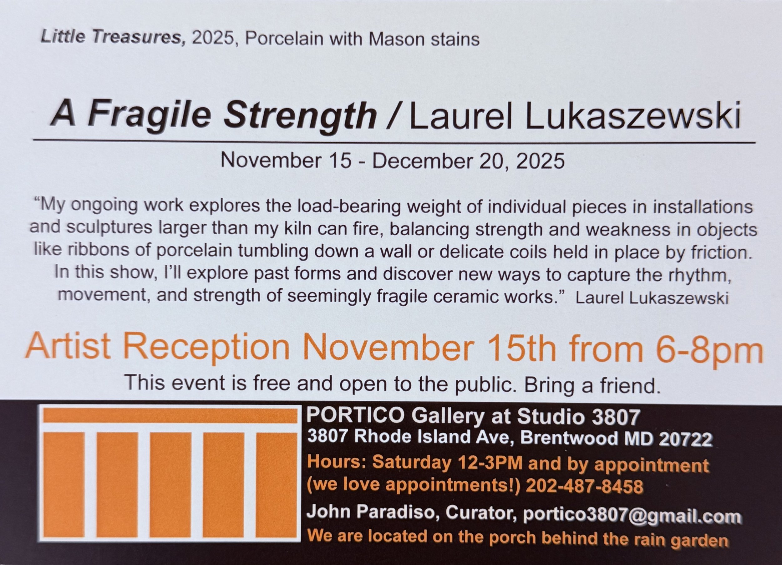 Images from Laurel Lukaszewski's Solo Exhibition: A Fragile Strength