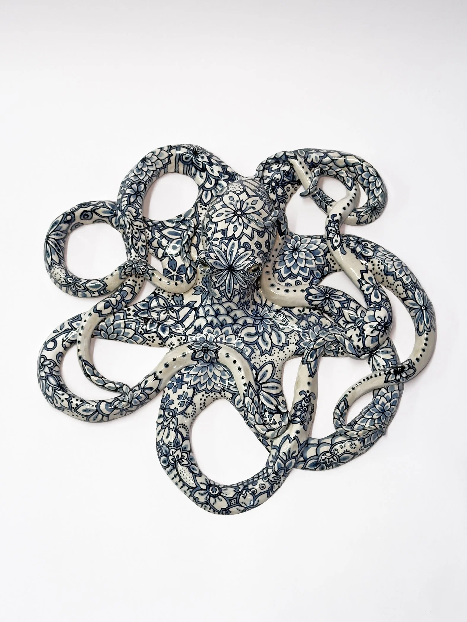 Hand-painted stoneware with engobe 2026; 17" x 17" x 4"