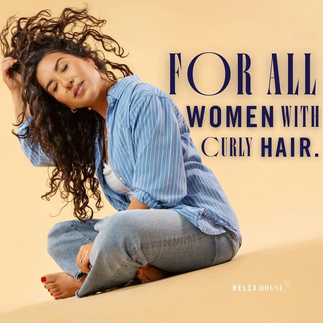 🌀Healthy hair starts here — for all women with curly hair💙
🌀At Helix House Salon, we believe every curl tells a story, and we’re here to help yours shine✨
🌀From precision cuts to nourishing treatments, our services are crafted with