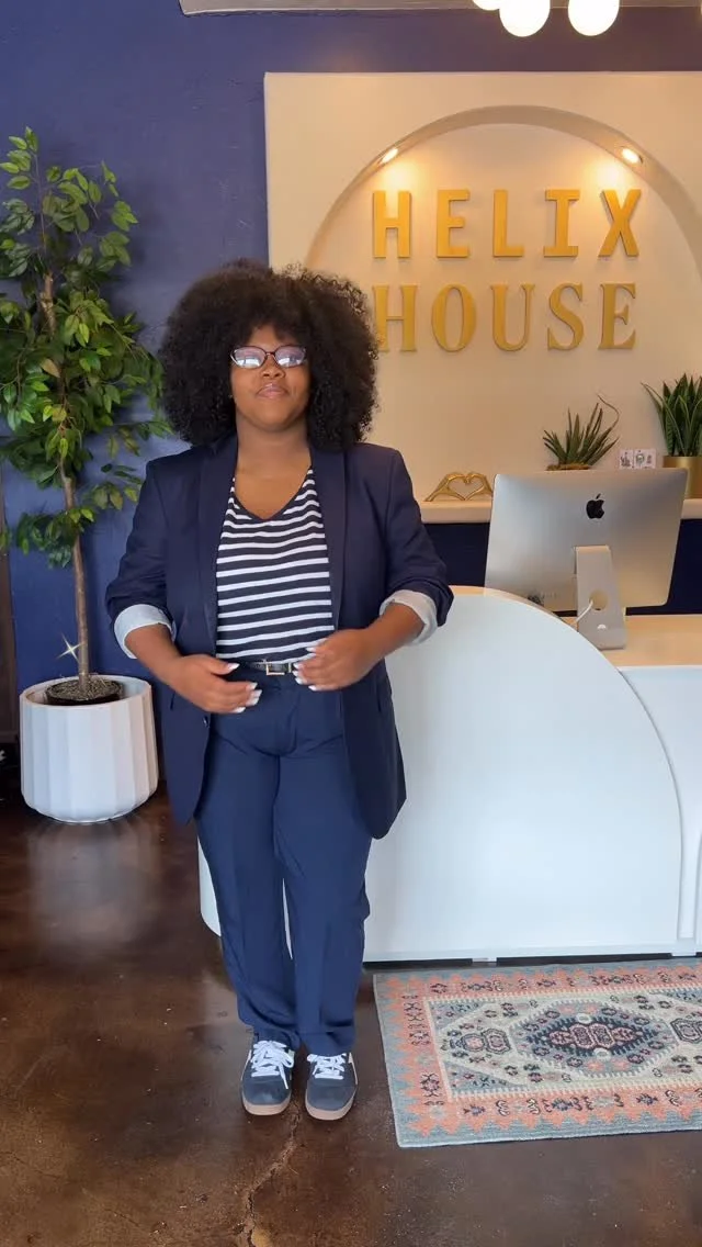🌀Elevated style starts here — for all women with curly hair💙
🌀At Helix House Salon, our look is as polished as the curls we care for✨
🌀Each week, our stylists step into a uniform that’s chic, professional, and always true to the Hel