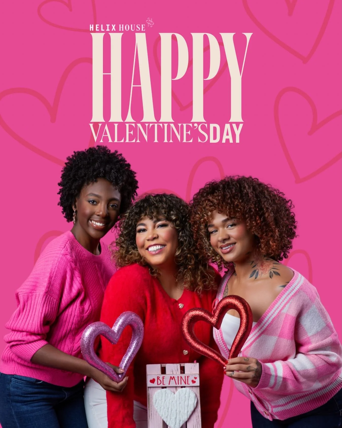 Happy Valentine&rsquo;s Day, Curlfriends! We&rsquo;re wishing you a beautiful day full of love, joy, and laughter 💘

Getting ready starts with loving your texture💙

Helix House provides expert care for curly hair🌀

Reserve your appointment with a 