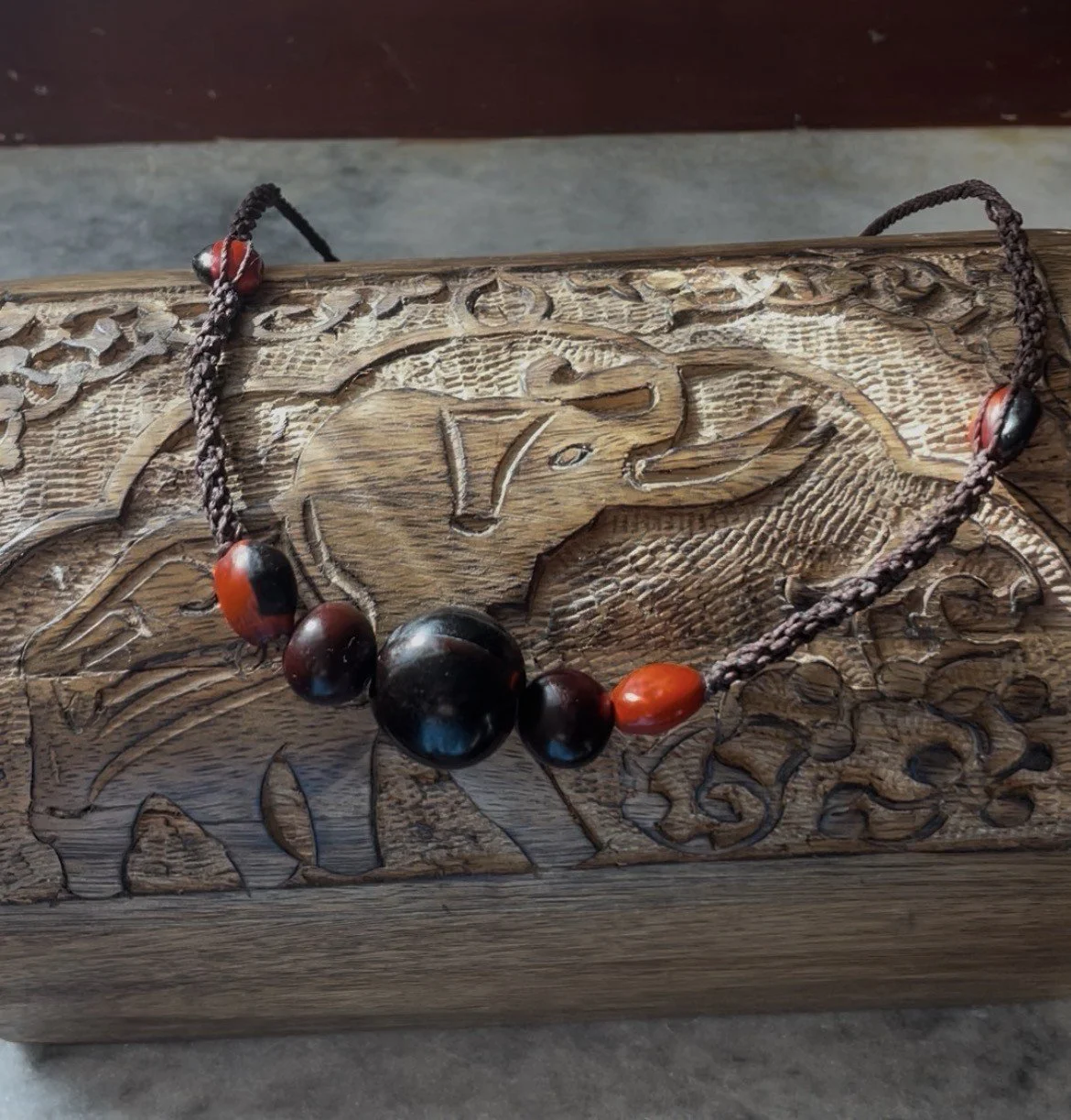 'The Hunter and Protector' Seed Necklace