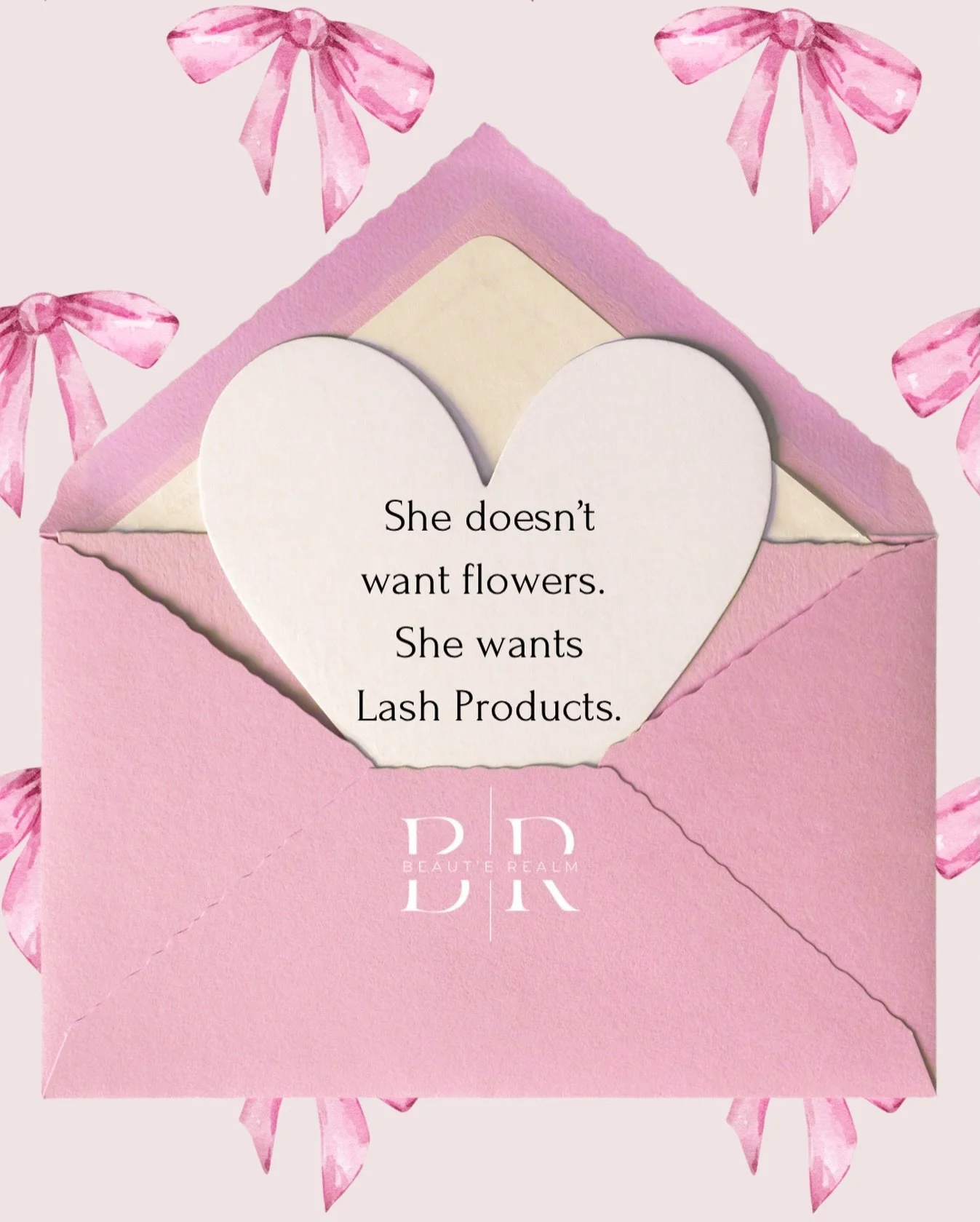Sending this to my Valentine because let&rsquo;s be real... 💐 < ✨

Lash products: the gift that keeps on giving (and doesn&rsquo;t need watering).
&bull;
&bull;
📍 Beaut&eacute; Realm
5604 Summerhill Rd, Suite 5
Texarkana, TX

📞 903-809-3319
🌐 