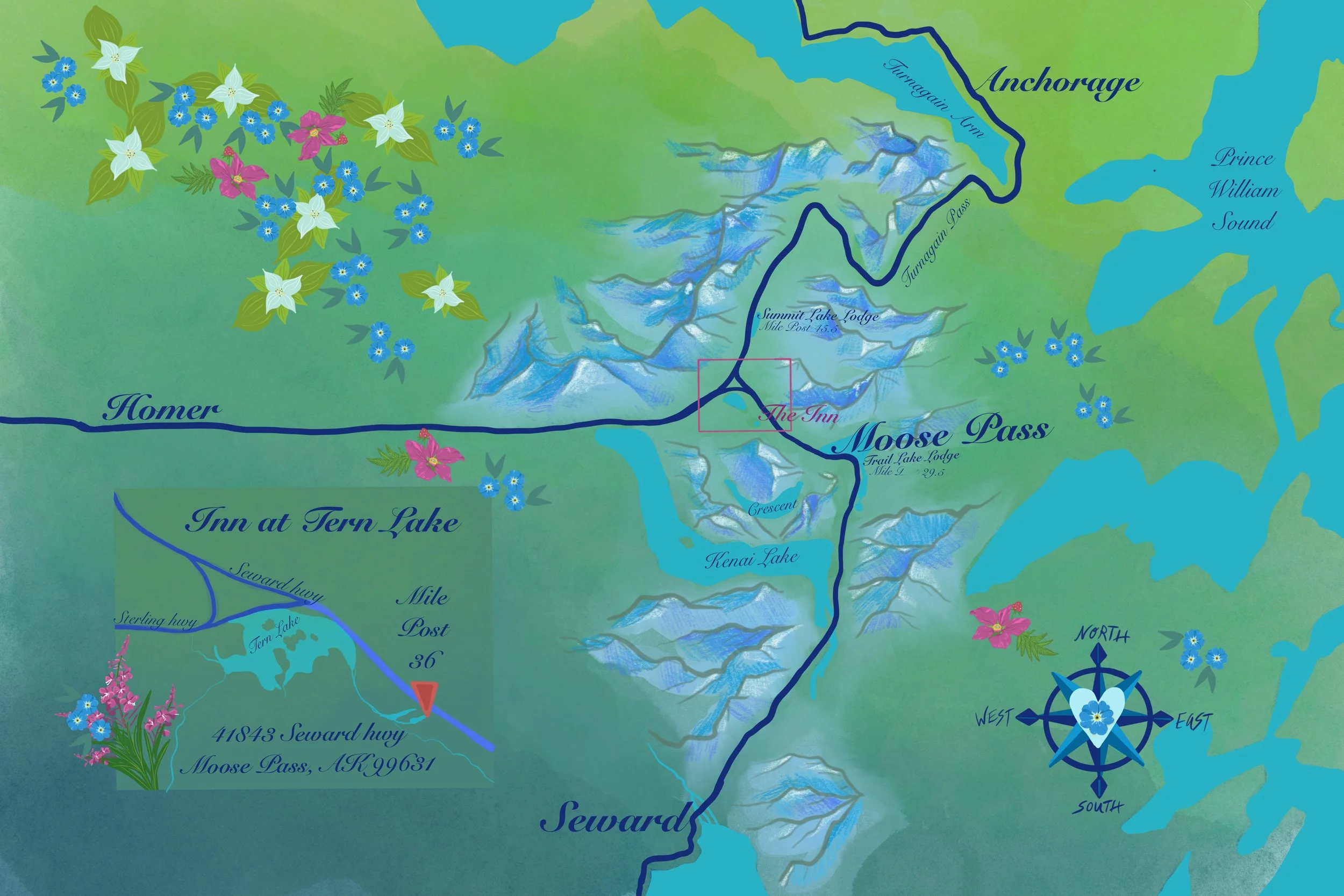 Wedding Invitation map 