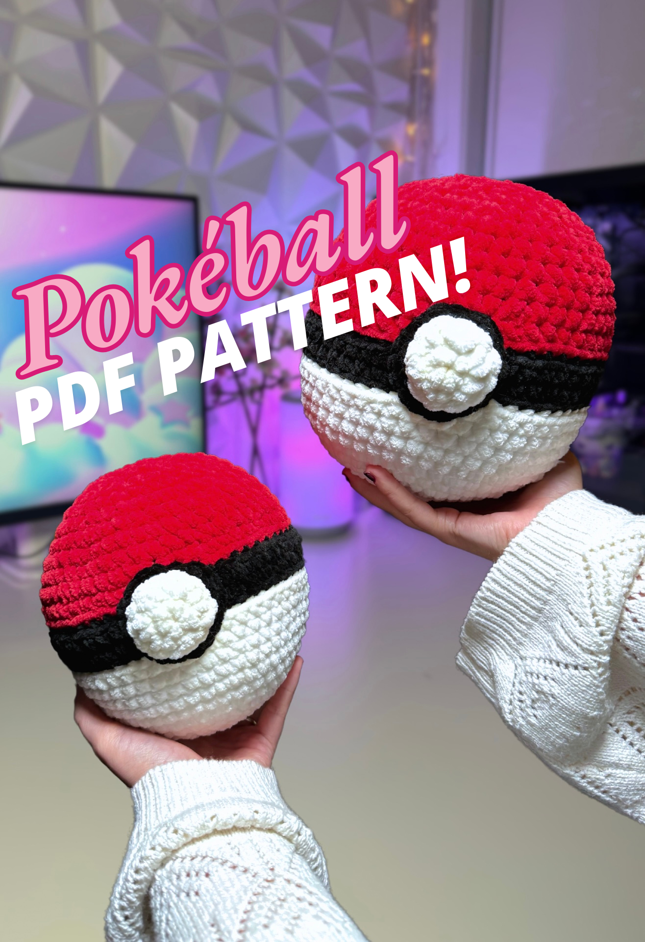 Pokéball Crochet Pattern (PDF DIGITAL FILE)