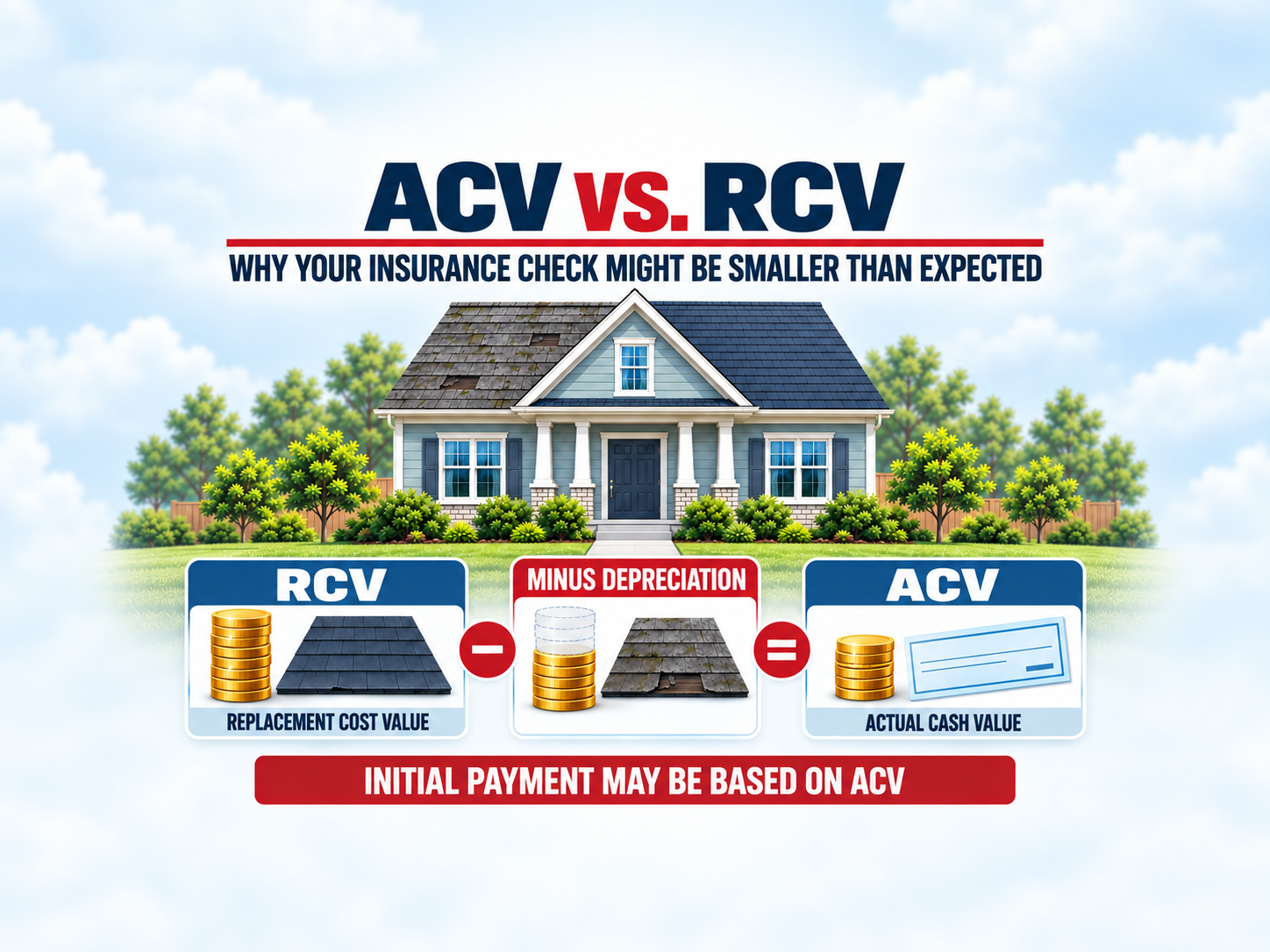 ACV vs. RCV: Why Your Insurance Check Might Be Smaller Than You Expected
