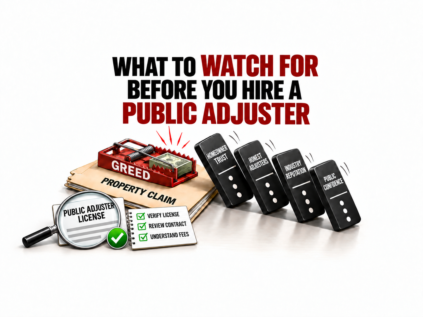 The Trap of Greed: What to Watch For Before You Hire a Public Adjuster