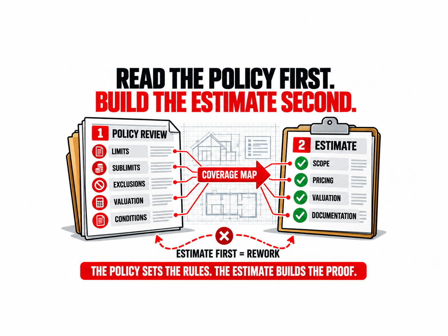 Read the Policy First. Build the Estimate Second.