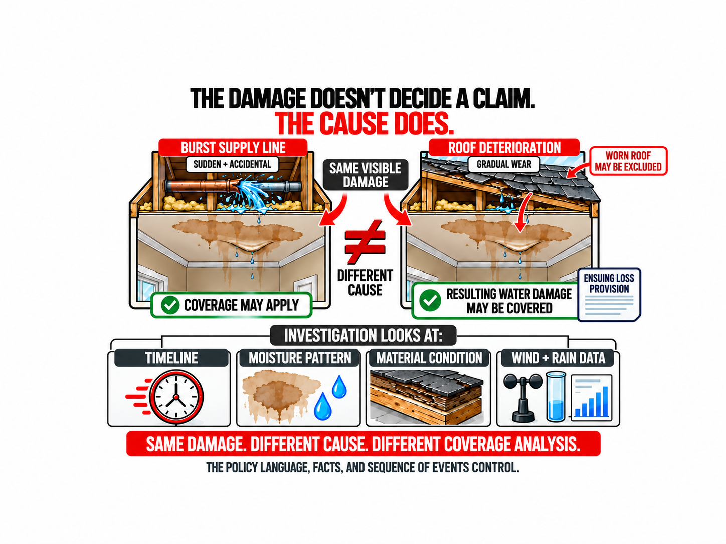 The Damage Doesn't Decide a Claim. The Cause Does.