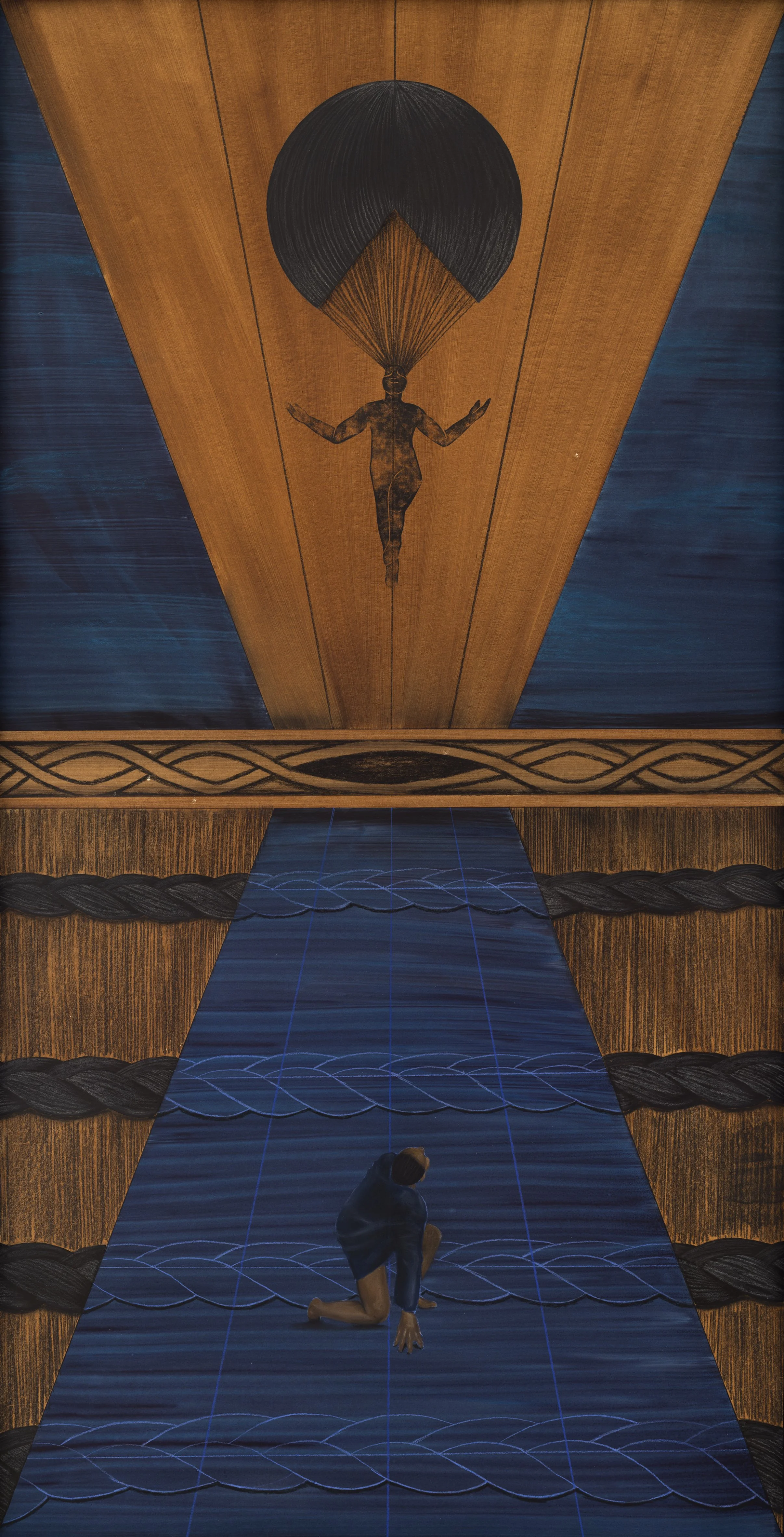 'The Ascension of Ó' | 2025 | Pastel pencil, coloured pencil, ink and acrylic on sanded pastel paper