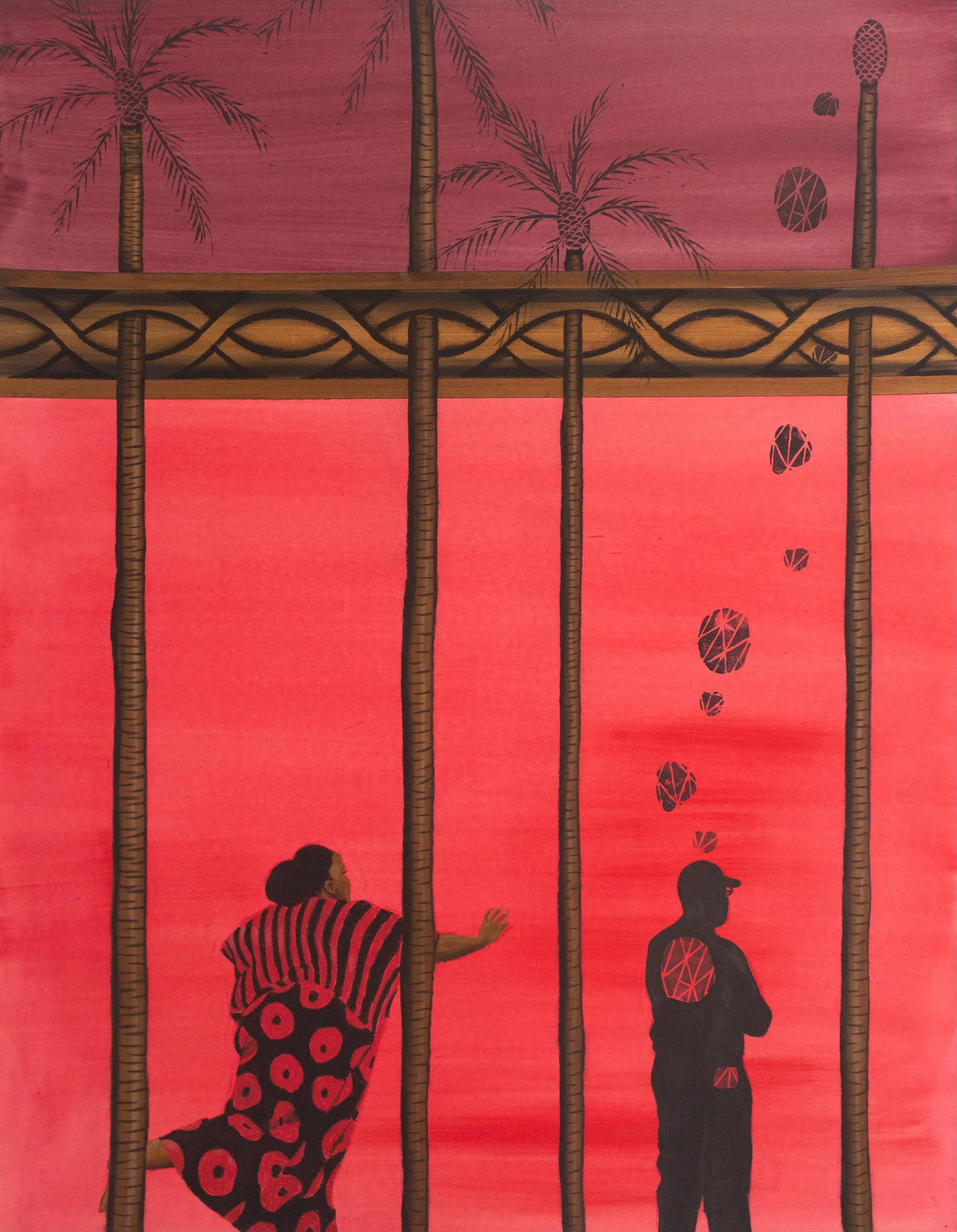 'Father's Transition' | 2024 | Pastel pencil, coloured pencil, ink and acrylic on sanded pastel paper