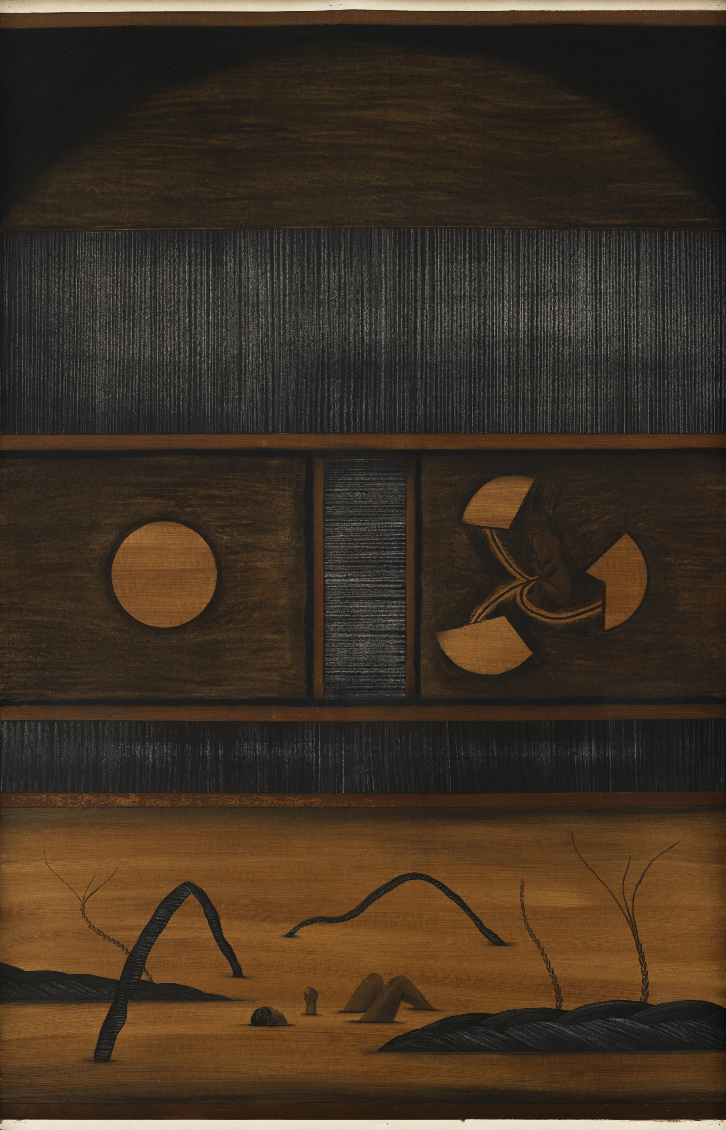 'Birth of a Universe' | 2025 | Pastel pencil, coloured pencil, ink and acrylic on sanded pastel paper