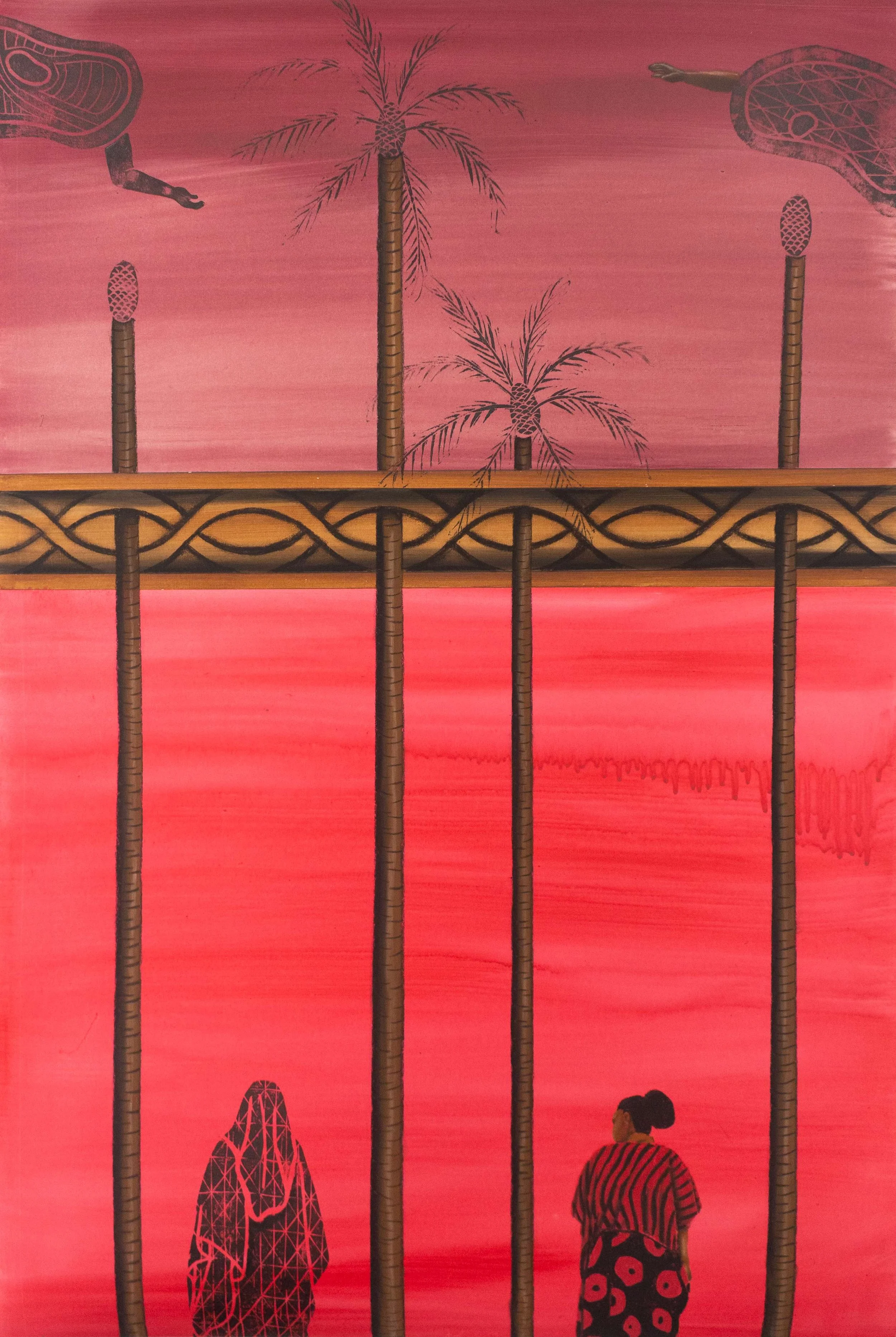 'Simultaneous Reunions' | 2024 | Pastel pencil, coloured pencil, ink and acrylic on sanded pastel paper