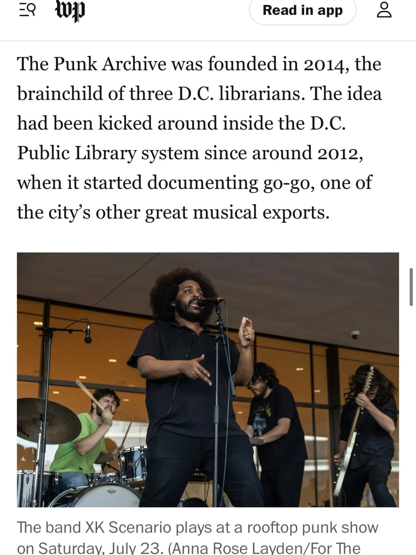LETS GOOOOOO!!!!!!!
The @washingtonpost finally mentioned us in an article!!!!!
Well not any actual text, but a Big Beautiful Colour photo is great too.
The MLK Library show really was a special show. But that is why we need more of it, so it doe
