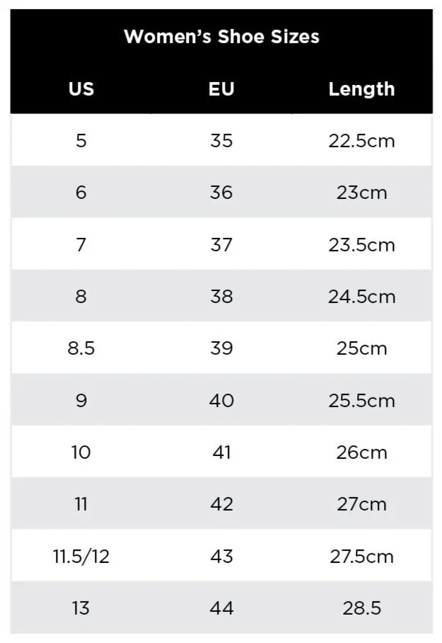 To Cm 37 Shoe Size In Euro Foot Length To Shoe Size Chart Foot