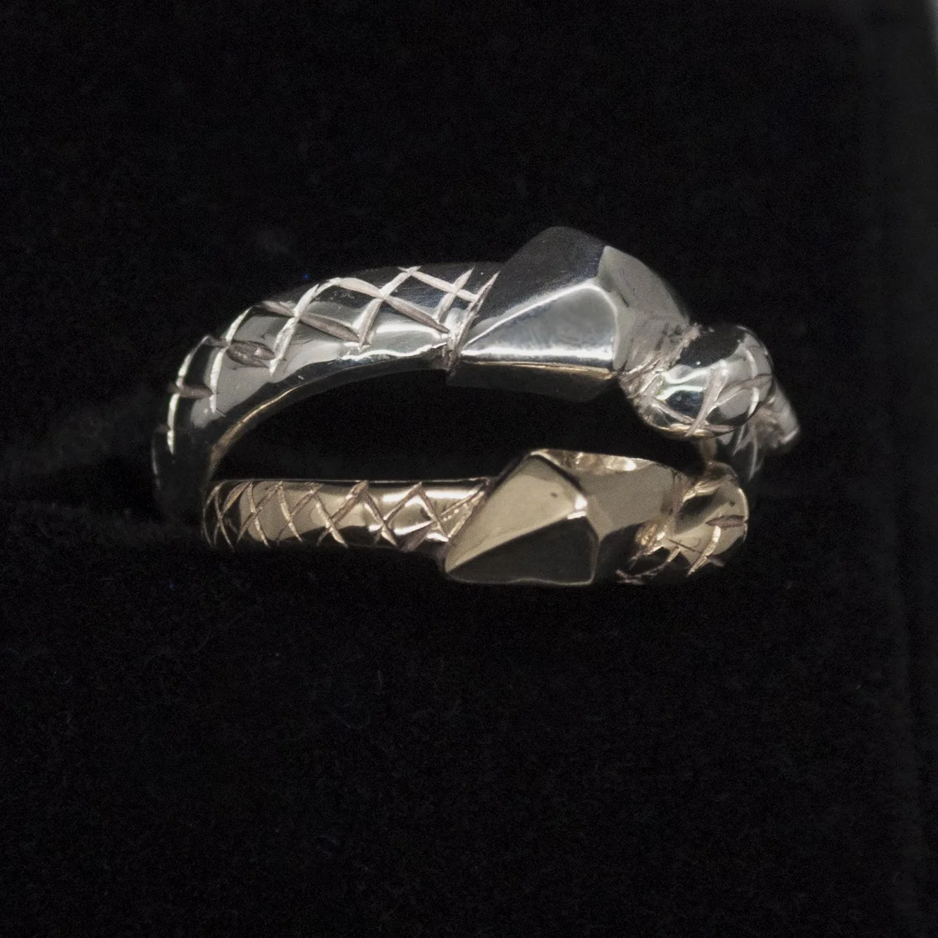 Ouroboros wedding band /
Gold and silver