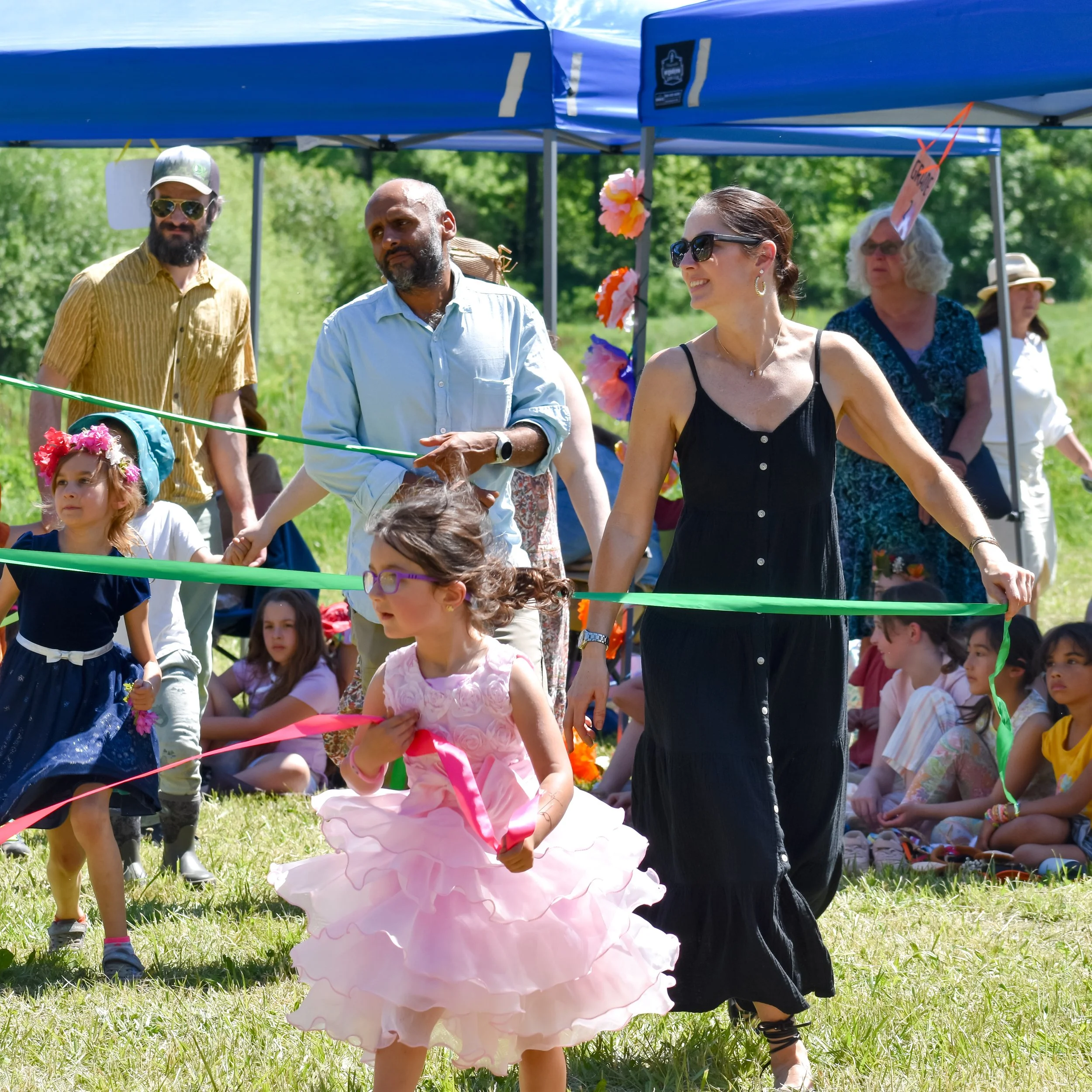 Parents at May Faire celebration