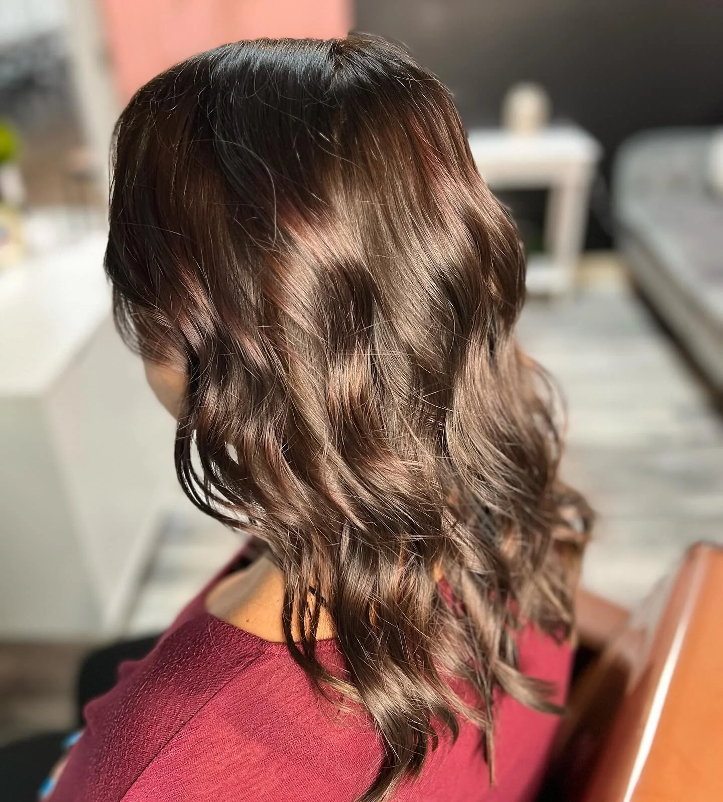 She wanted to go darker with some violet added in.