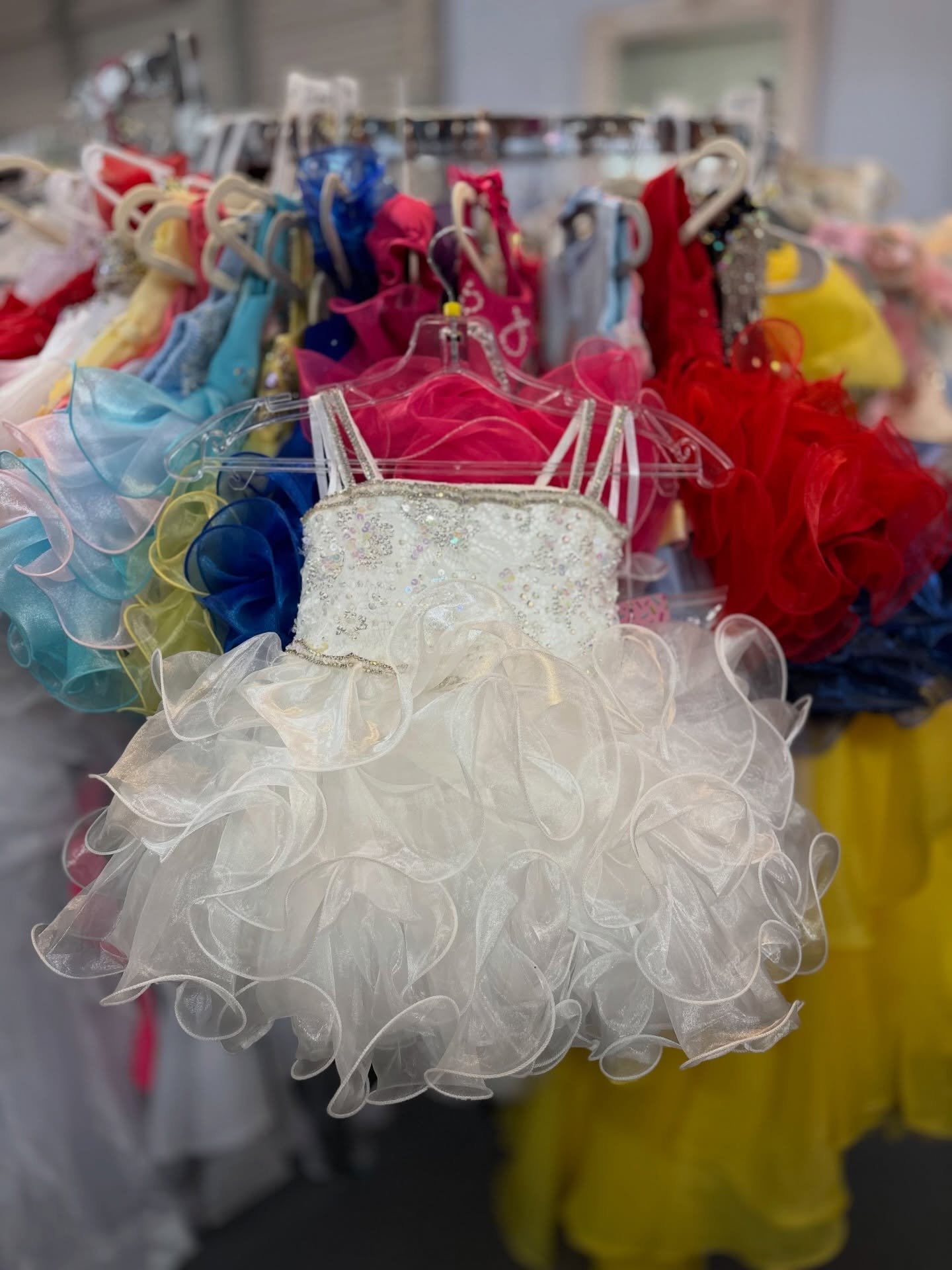 A few of our sweetest cupcake pageant dresses! ✨
If you&rsquo;re searching for the perfect dress for your little girl, come shop with us today, we&rsquo;re here until 4:00! 💕

#pageant #pageantdress #kidspageant #cupcakepageant #sugarkayne