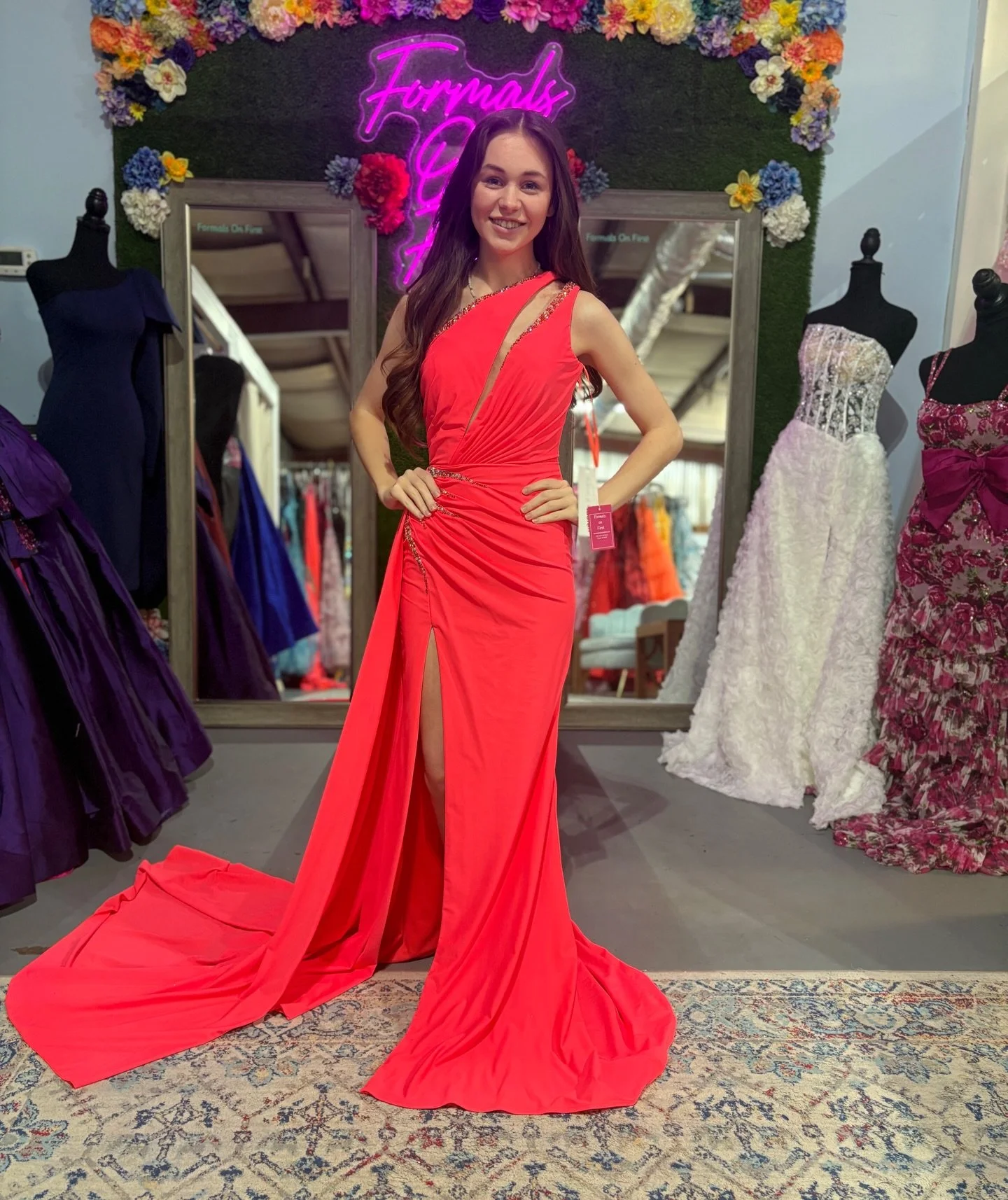 Looking for the perfect pageant dress to help you shine on stage? 🌟 We have gorgeous new arrivals in stock, just like this stunning neon beauty!

Whether you&rsquo;re competing for a title or making a statement under the spotlight, Formals On First 