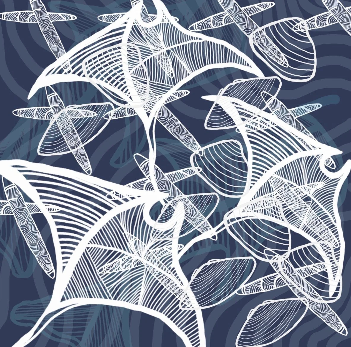 Blue Stingray Song Dreaming
