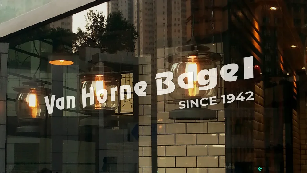 Van Horne Bagel — Brand applications · Visual system
