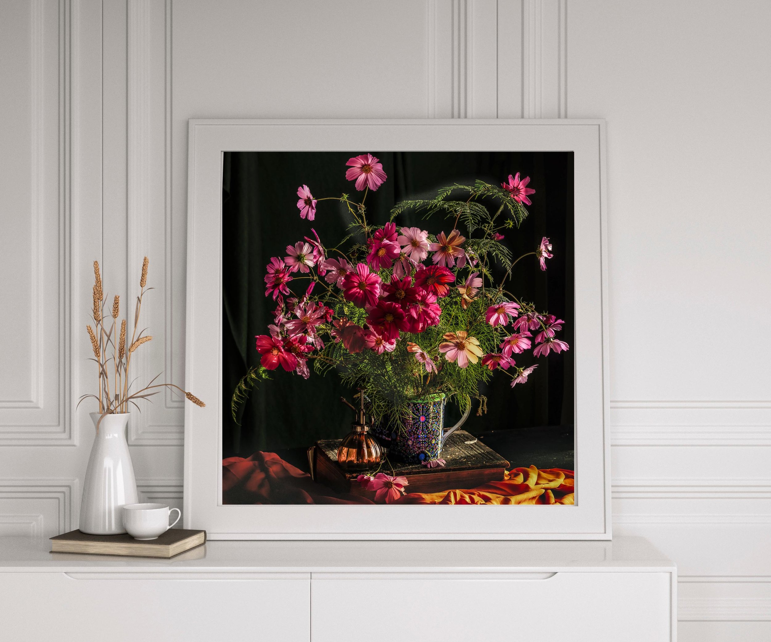 Vasvari Studios - Cosmos 1 Square white frame.jpg