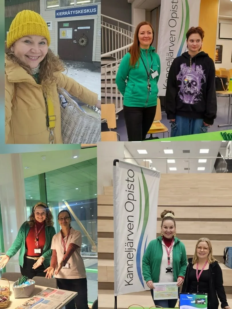 KANNELJ&Auml;RVEN OPISTO ON TOUR ✨️💚✨️
Nyt kun vuoden viimeinen opiskelu- ja opetusviikko on startannut on aika katsoa per&auml;peiliin! Sielt&auml; n&auml;emme meid&auml;n tehneen my&ouml;s reipasta markkinointity&ouml;t&auml; eli "siementen i