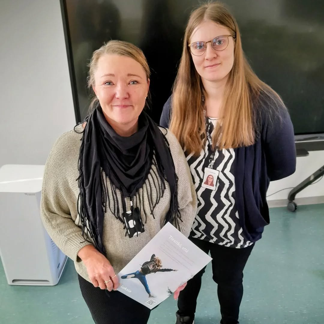 TUVA-koulutukseen kuuluu eri koulutusvaihtoehtoihin tutustuminen. T&auml;ll&auml; viikolla saimme vieraaksi Luksian koulutusohjaajat, Johannan ja Paulan, jotka kertoivat opiskelijoille opiskelusta ammattikoulussa sek&auml; Luksian koulutustarjonnasta