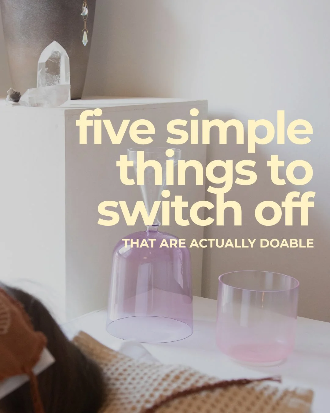Switch off. But make it simple. Big plans often stress more than they help us to switch off, no?!

So here are 5 simple things.
Which one are you connecting to. Maybe it&rsquo;s your&lsquo;s to switch off and enjoy the coming weekend!

Less Rush. Mor