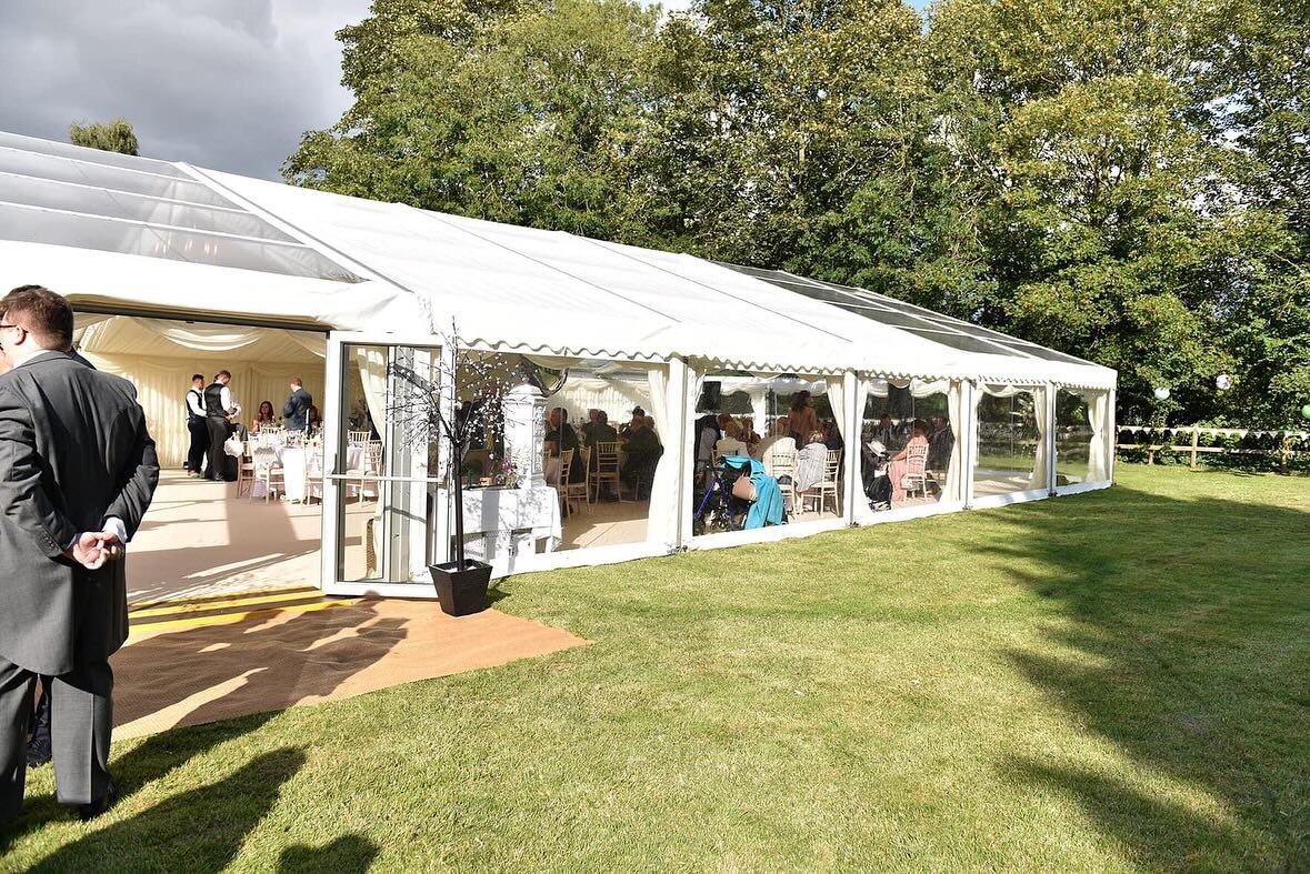 Throwback to a beautiful marquee wedding we provided this summer in Lincolnshire