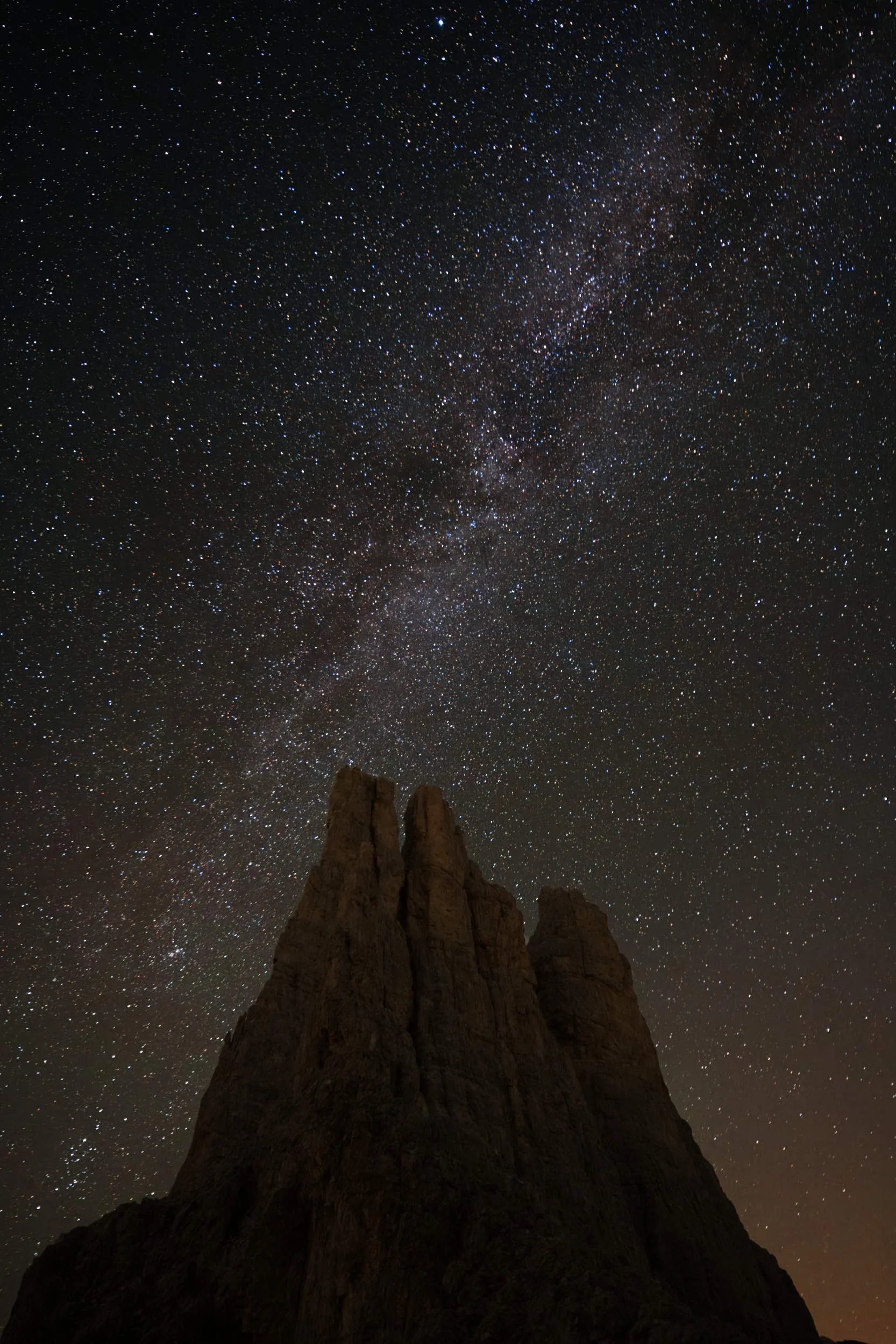 Dolomites Italy Mountains Milky Way Night Sky Photography