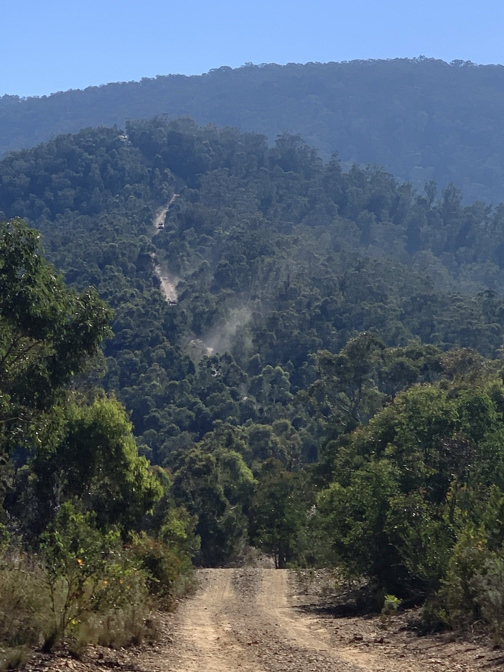 Wonnangatta Valley 4WDs on a track