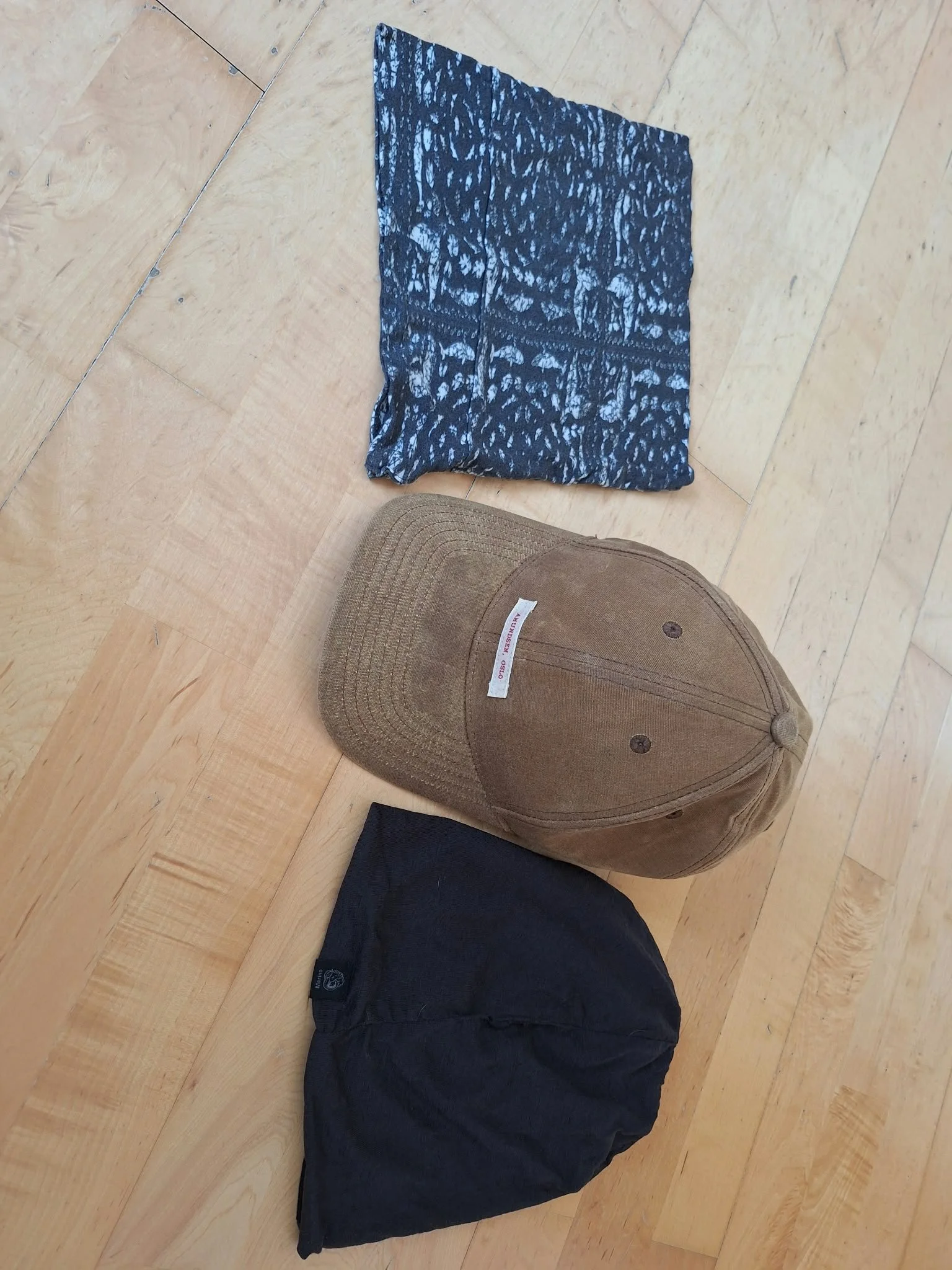 Buff, cap and warm hat
