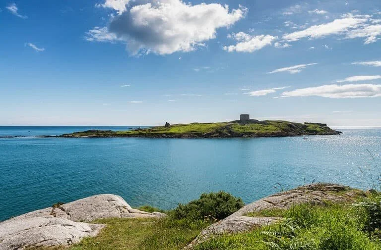 Dalkey Island view along the Granite Coast Dún Laoghaire walk and tour