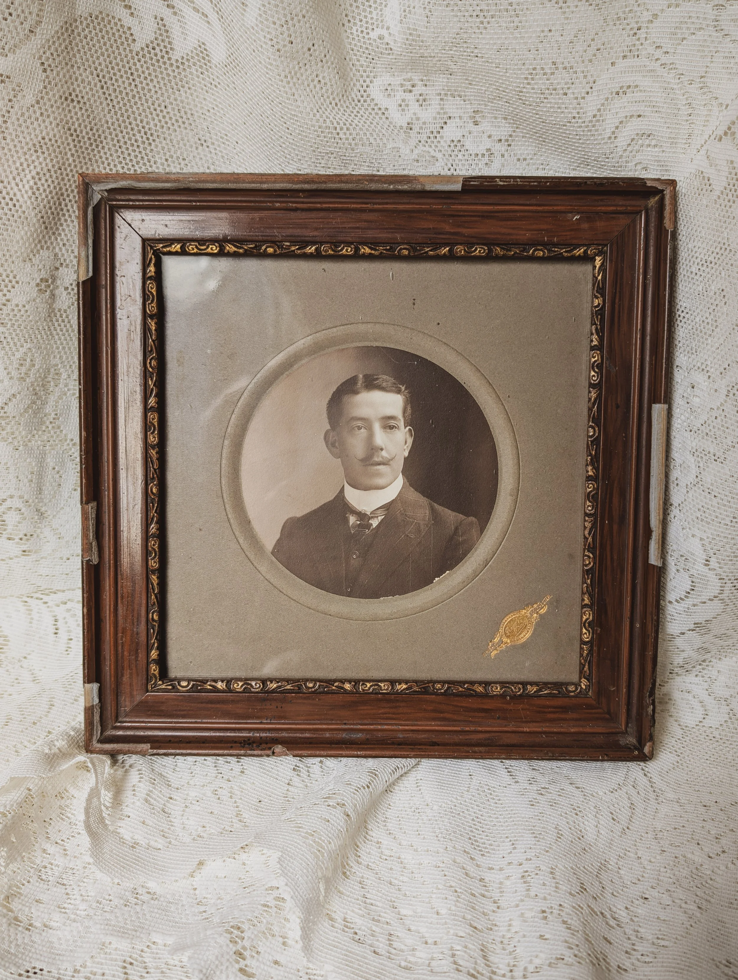 Edwardian Gentleman Antique Photography From Colchester Essex Studio