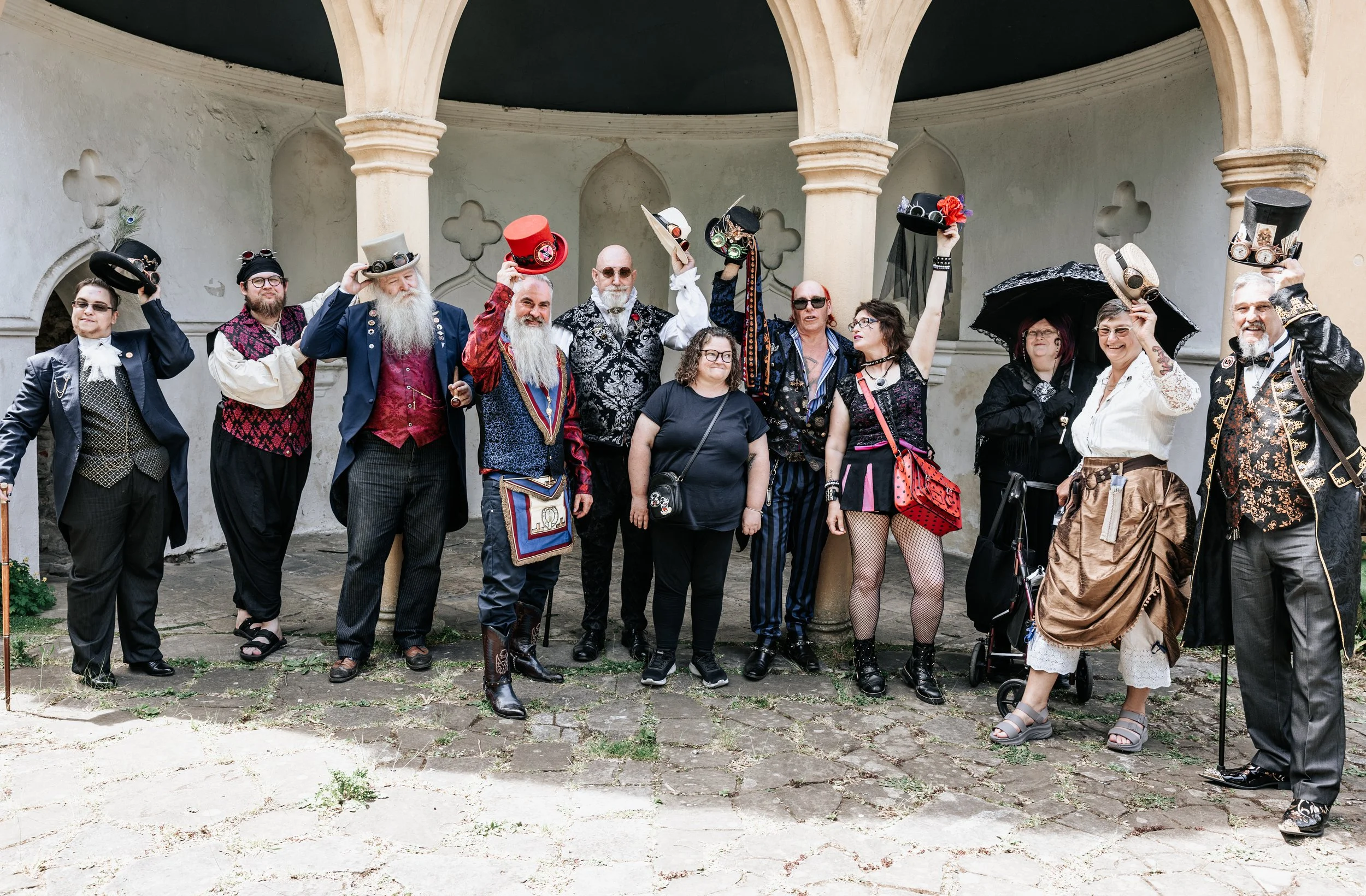 League Of Essextraordinary Gentlemen in the Minories Gardens, Colchester 2026
