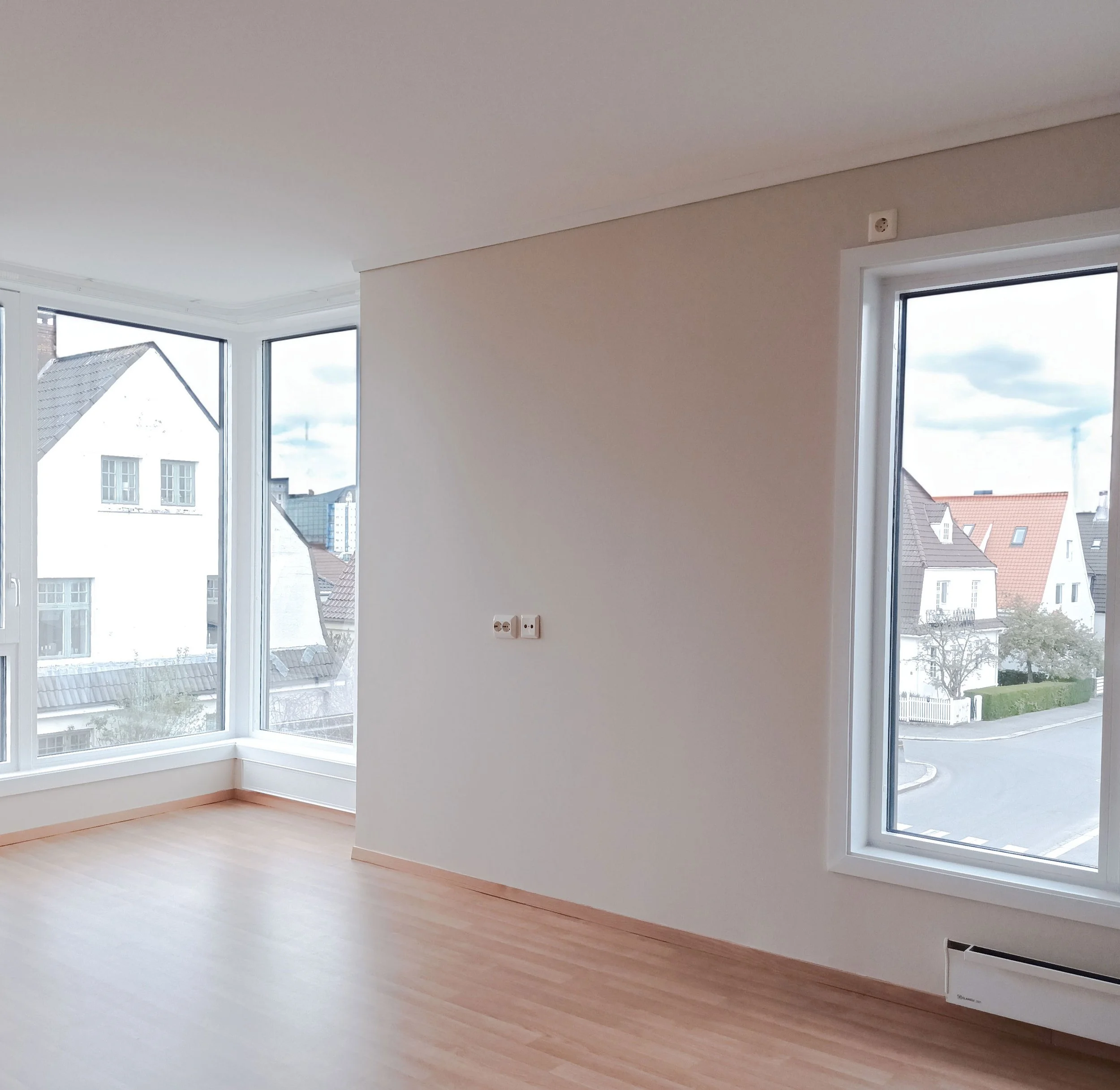 Eksempel på stue i en av leilighetene