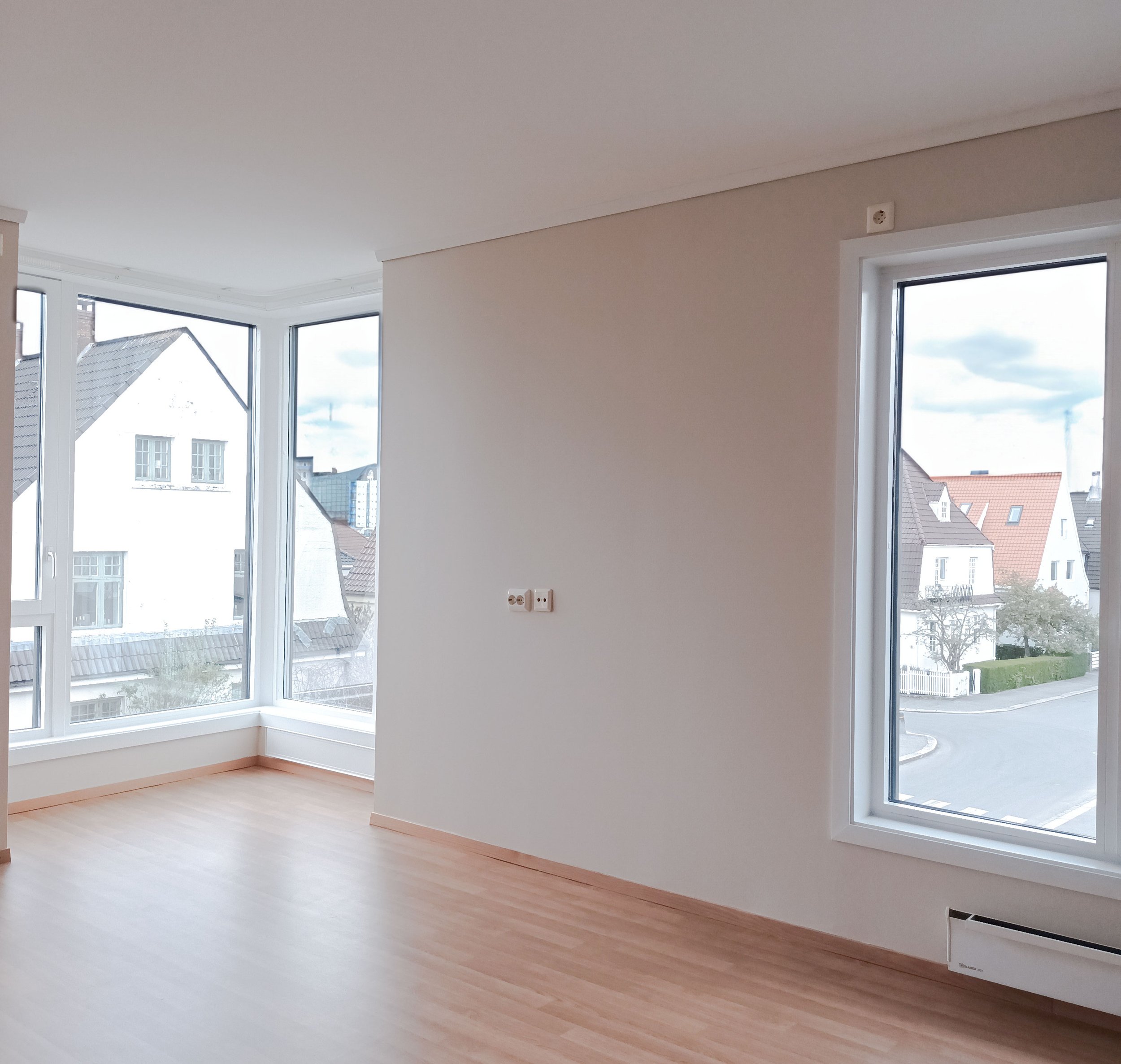 Eksempel på stue i en av leilighetene