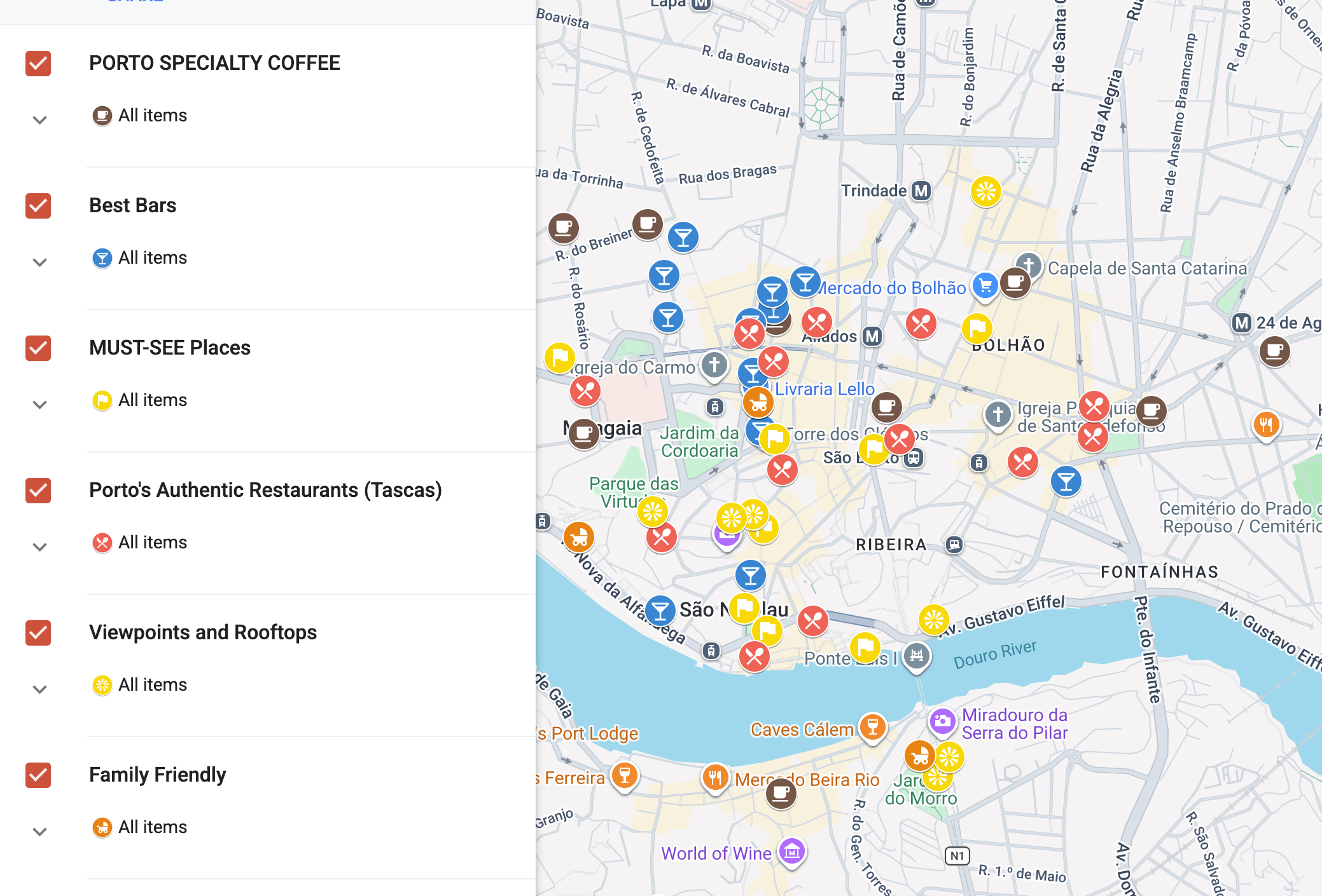 Dave's Personal Porto Map