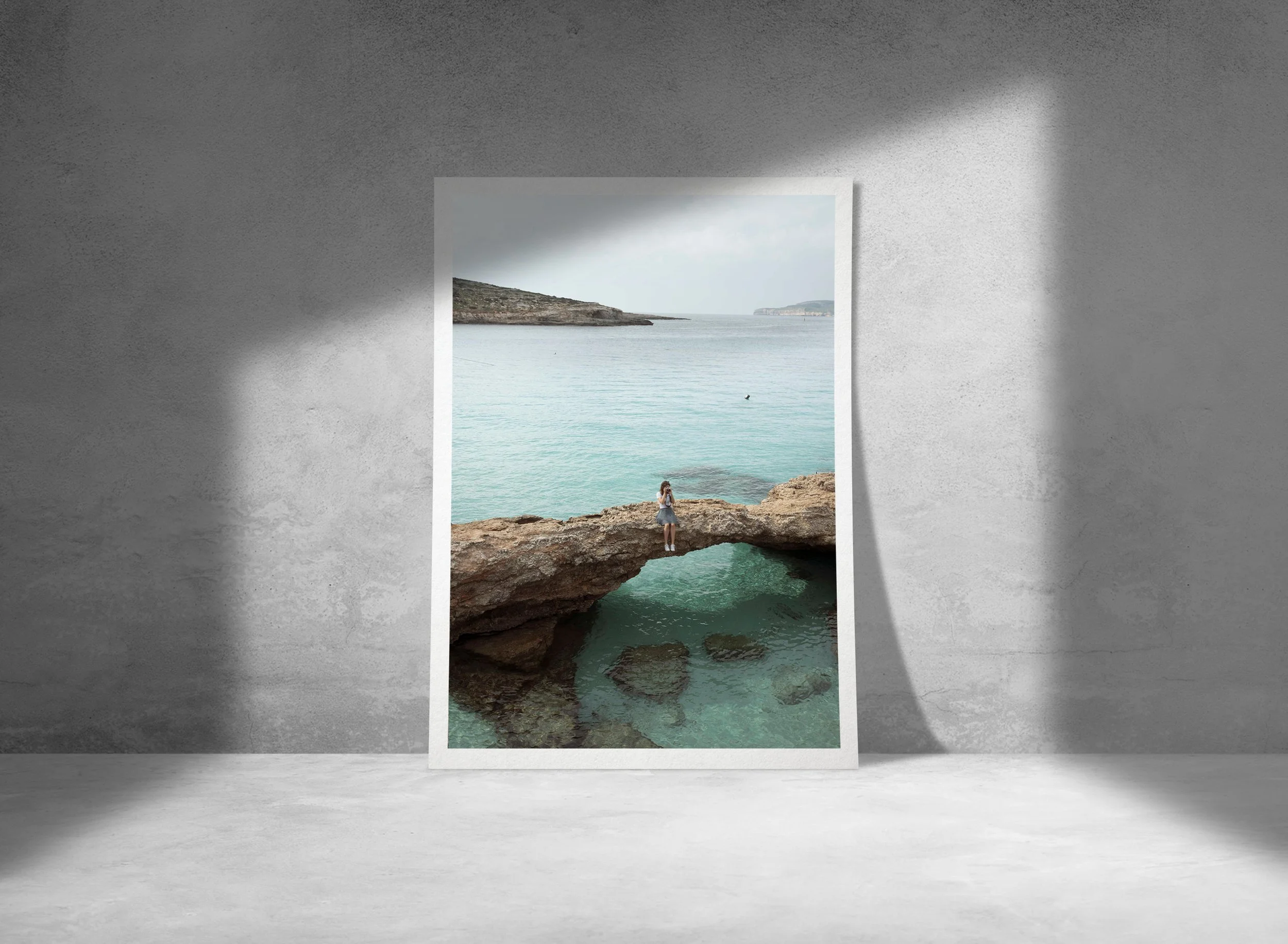 Film on the Blue Lagoon. Malta