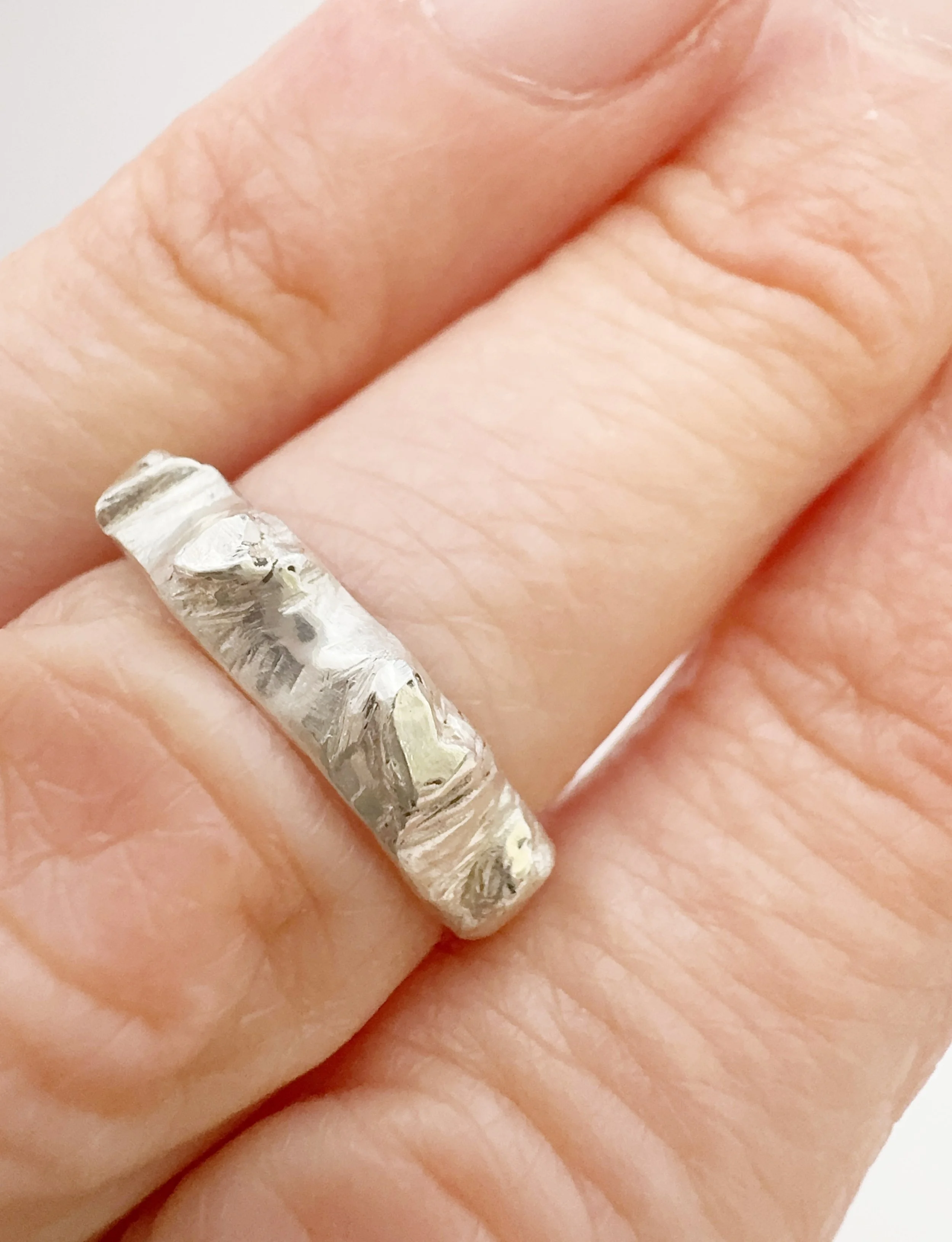 Rough Heart  Ring