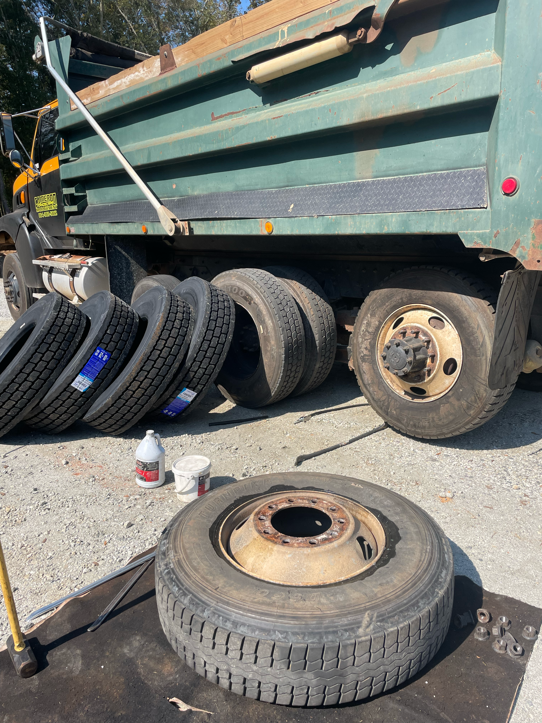 mobile emergency roadside truck tires