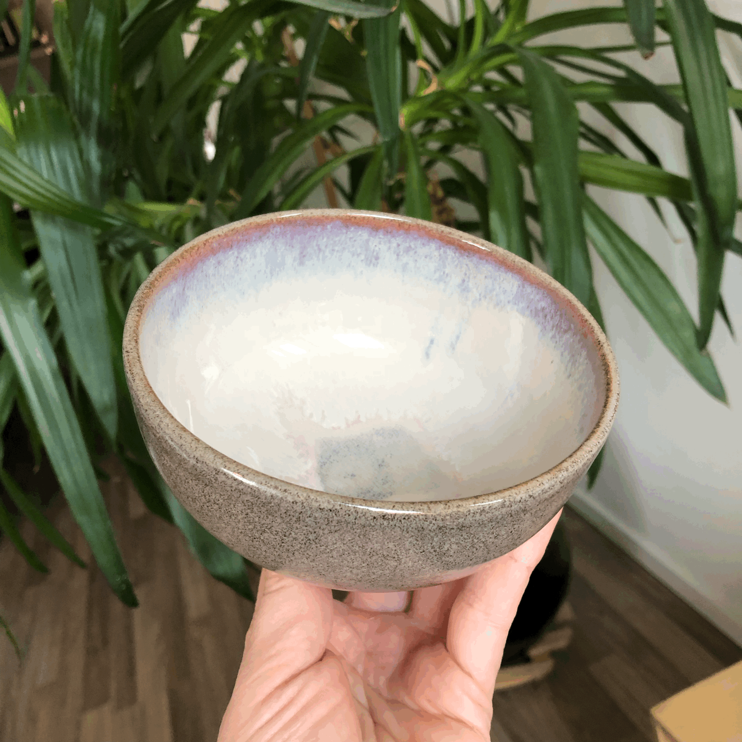 Betonlook soft pink bowl