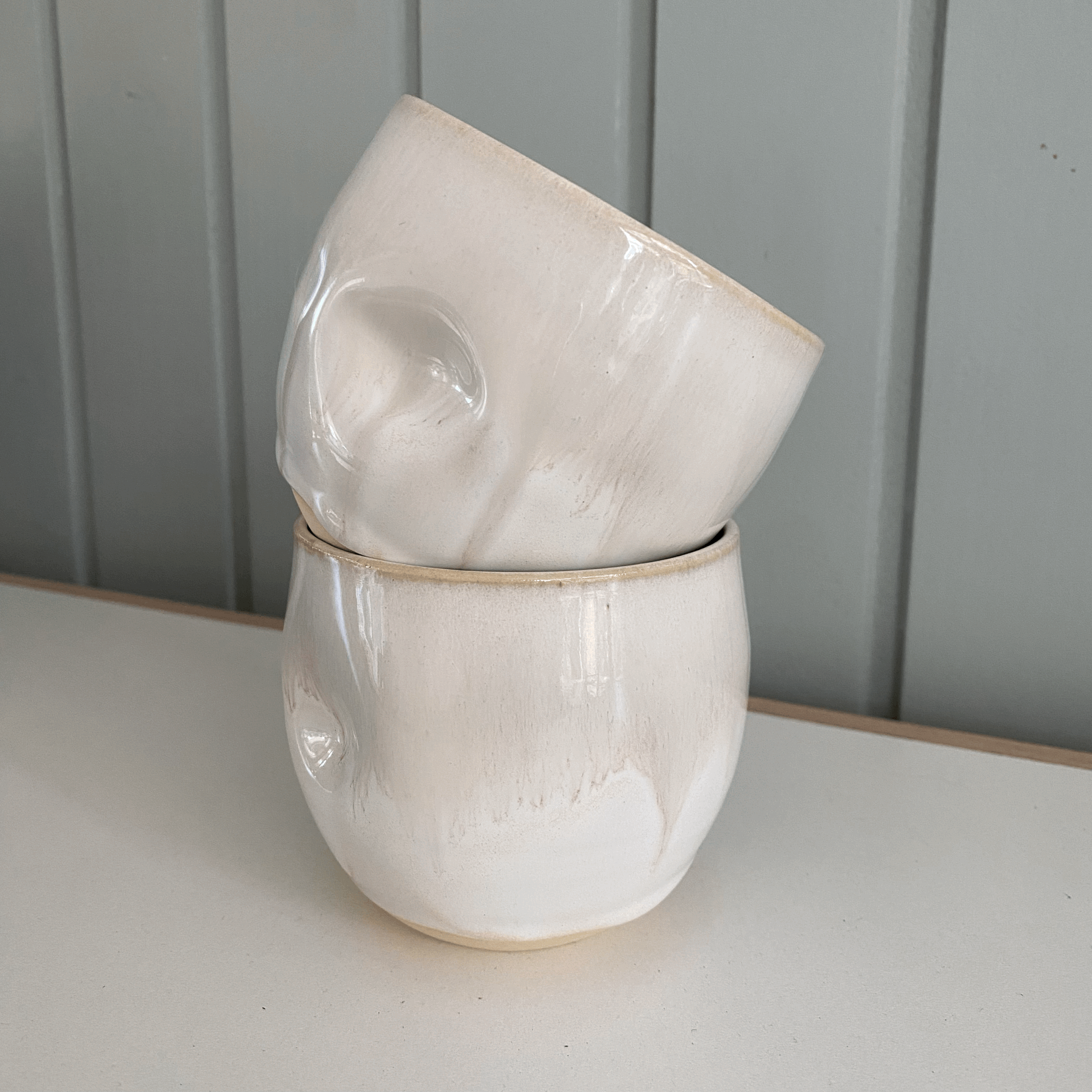 Distorted blushing cups