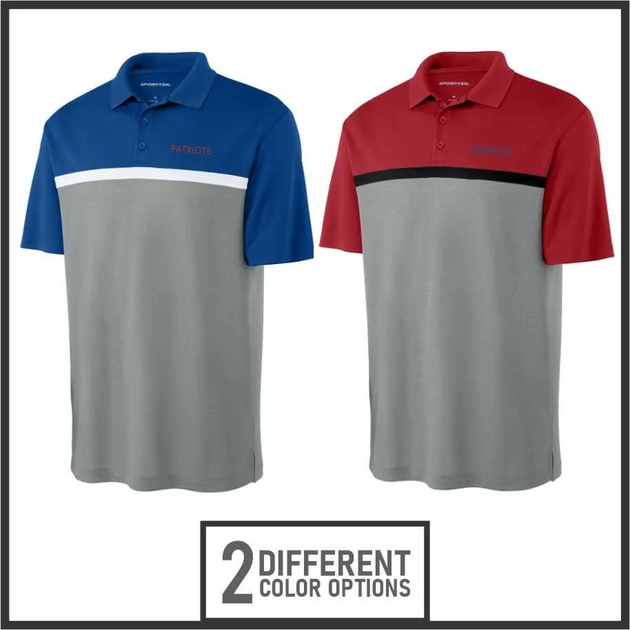 Patriots Colorblock Stripe Polo (st741)
