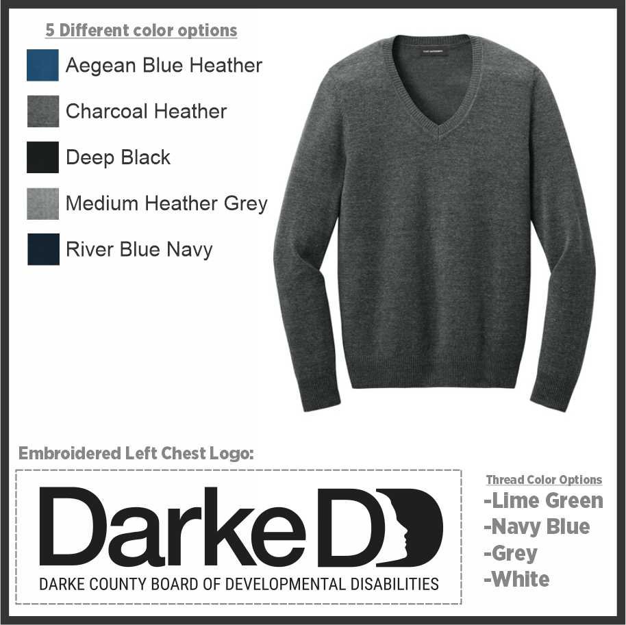 Darke DD Ladies V-neck Sweater (lsw2850)