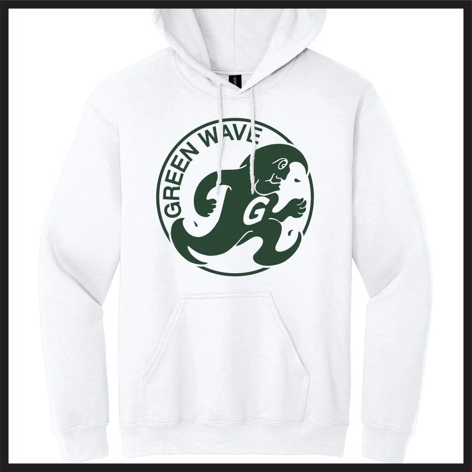 Vintage Greenie WHITE Hoodie (18500)