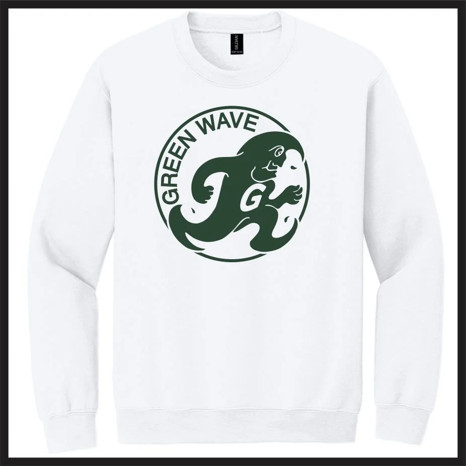 Vintage Greenie WHITE Crew (18000)