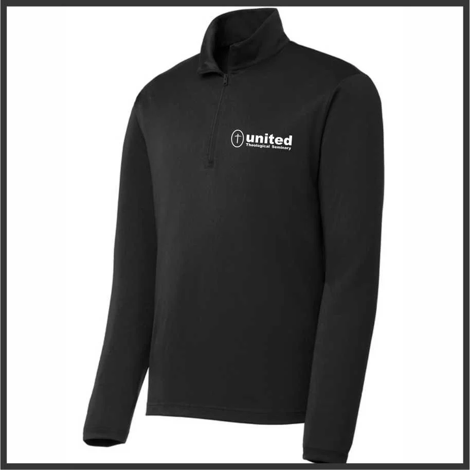 UTS Dryfit Wick Mesh 1/4 Zip BLACK (st357)